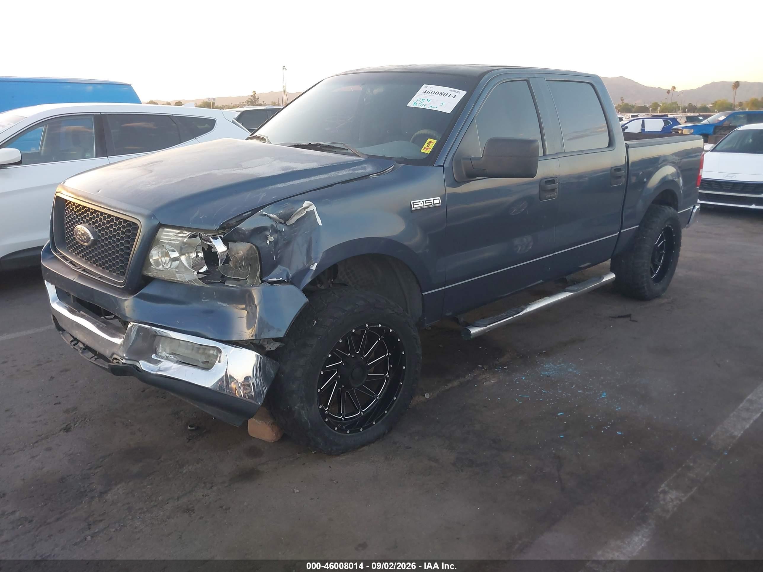 2005 Ford F-150 Lariat/xlt Blue vin: 1FTPW12535FA54912