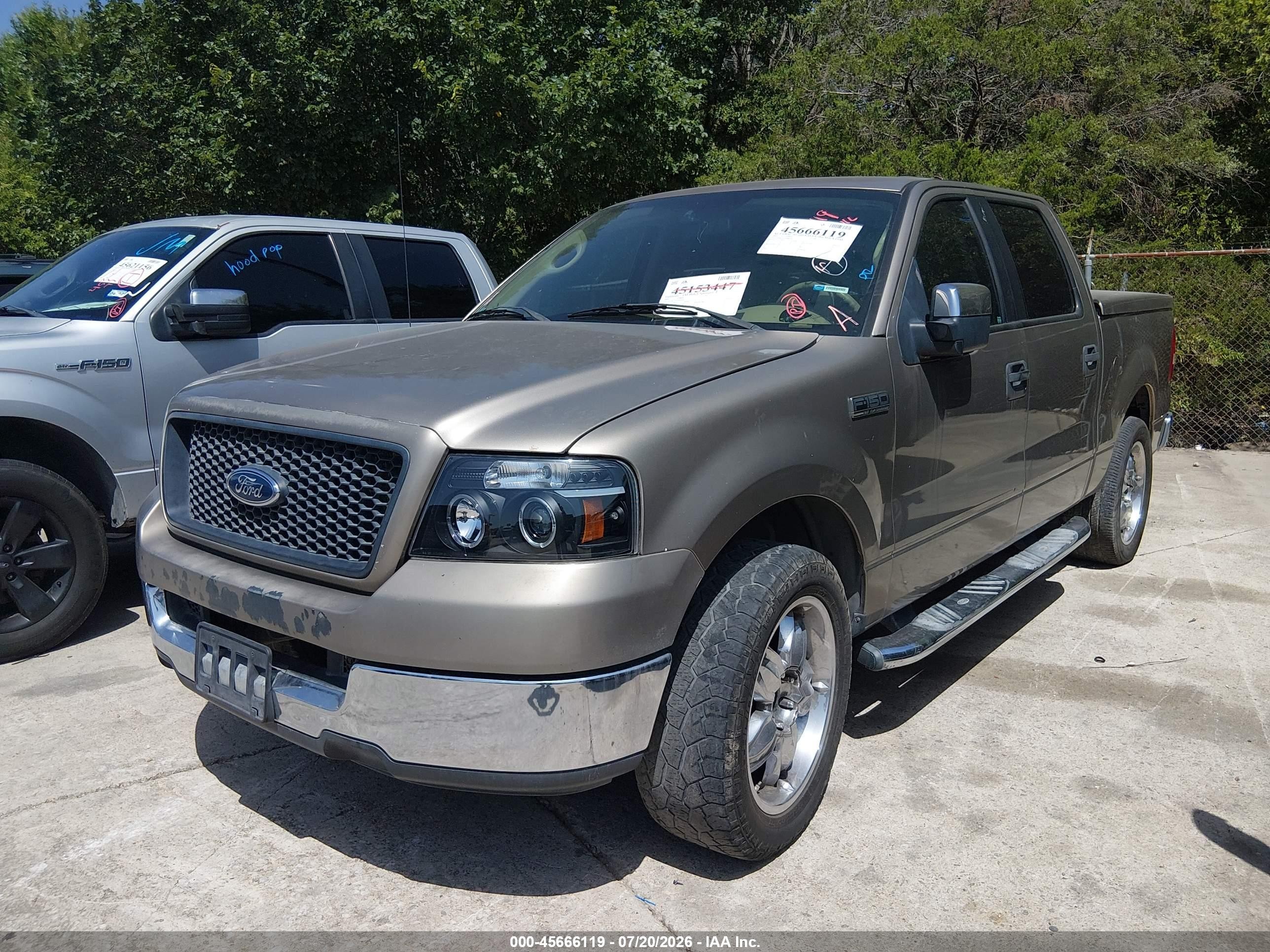 2005 Ford F-150 Lariat/xlt Золотой vin: 1FTPW12535FB09102