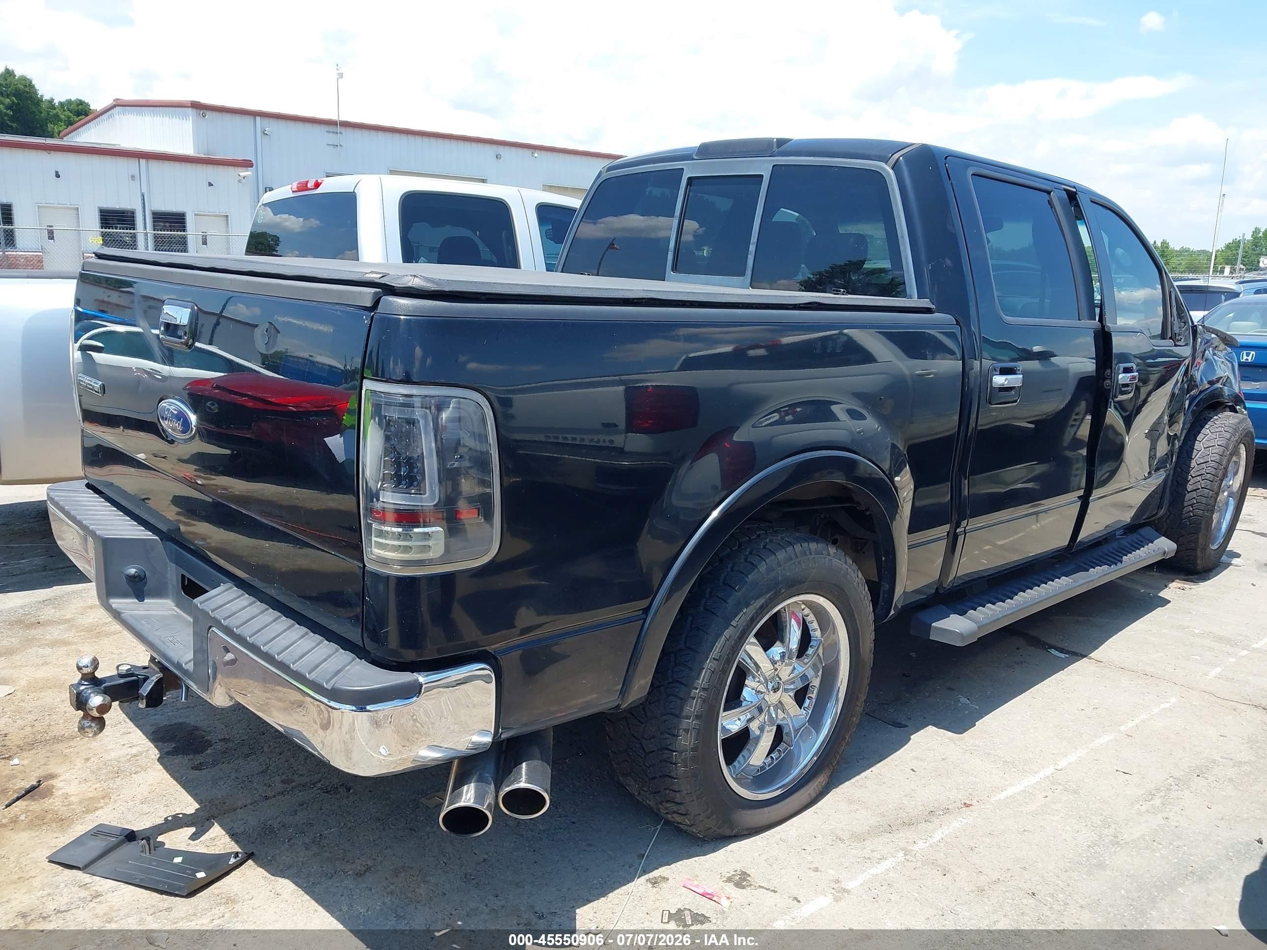 2005 Ford F-150 Lariat/xlt Black vin: 1FTPW12535FB58221