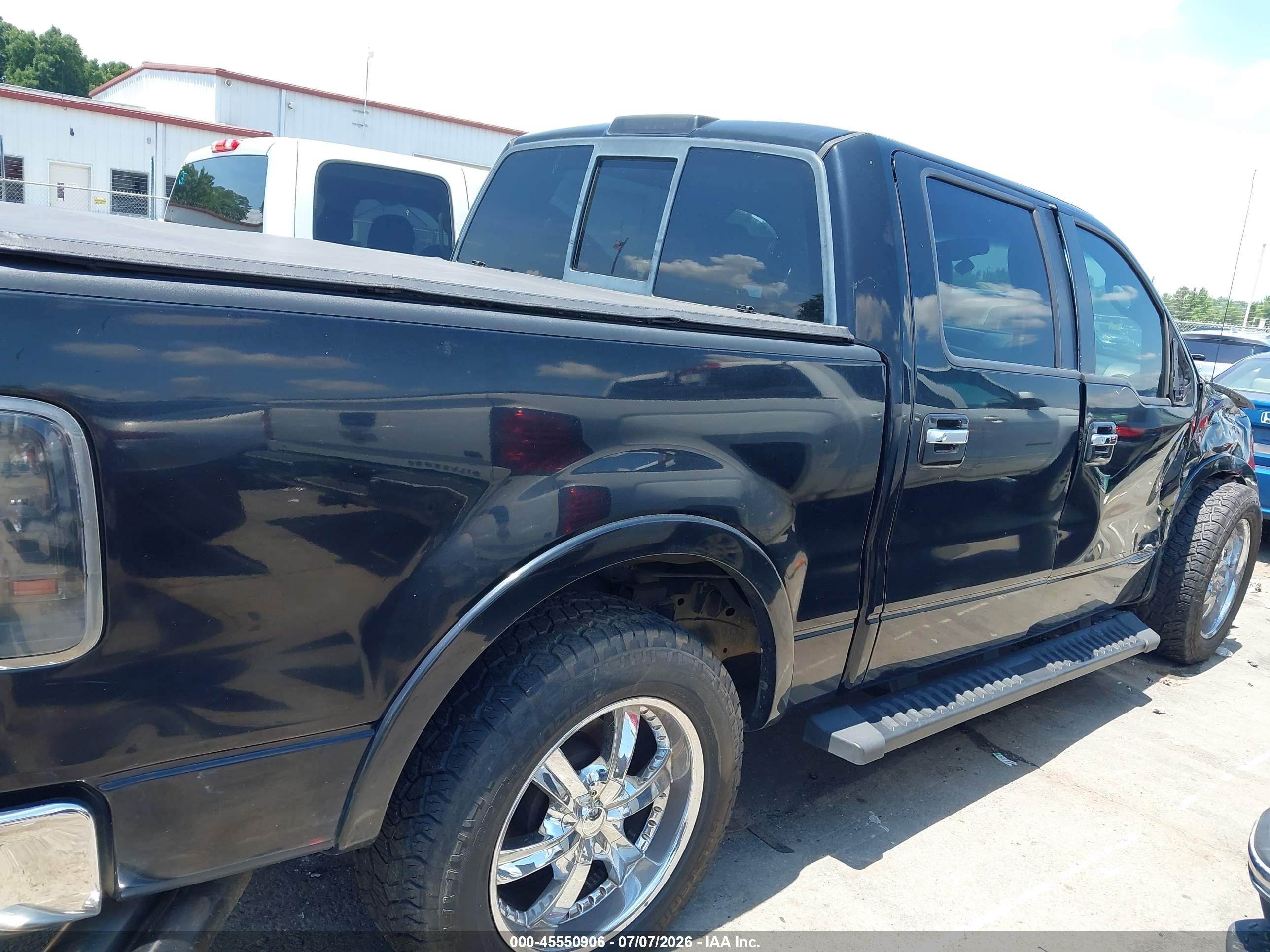 2005 Ford F-150 Lariat/xlt Black vin: 1FTPW12535FB58221