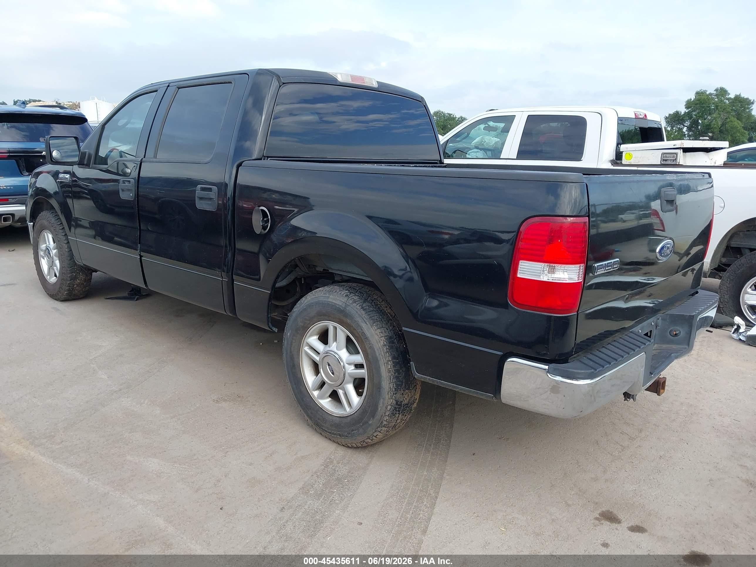 2005 Ford F-150 Lariat/xlt Черный vin: 1FTPW12535KE68344