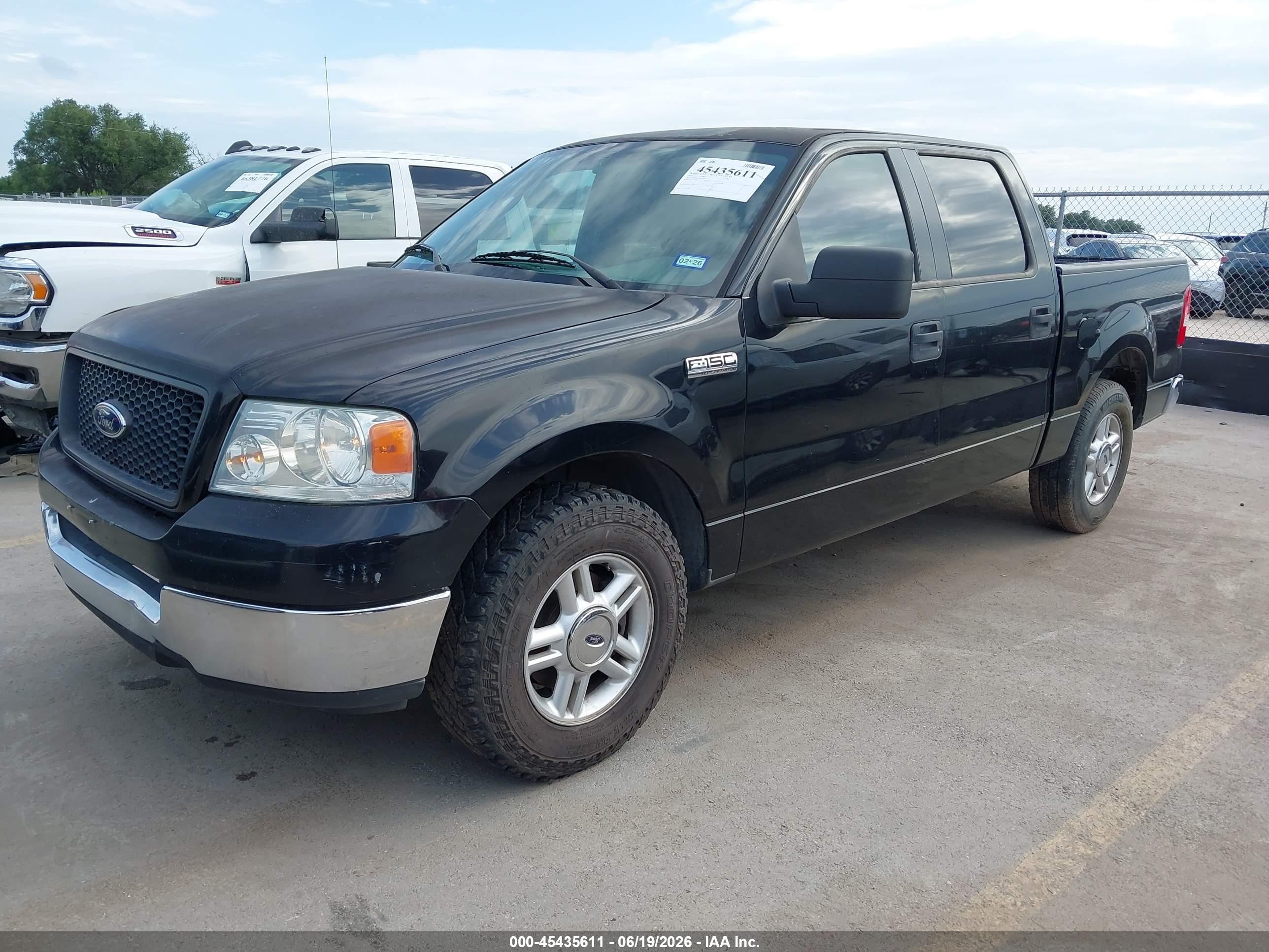 2005 Ford F-150 Lariat/xlt Черный vin: 1FTPW12535KE68344