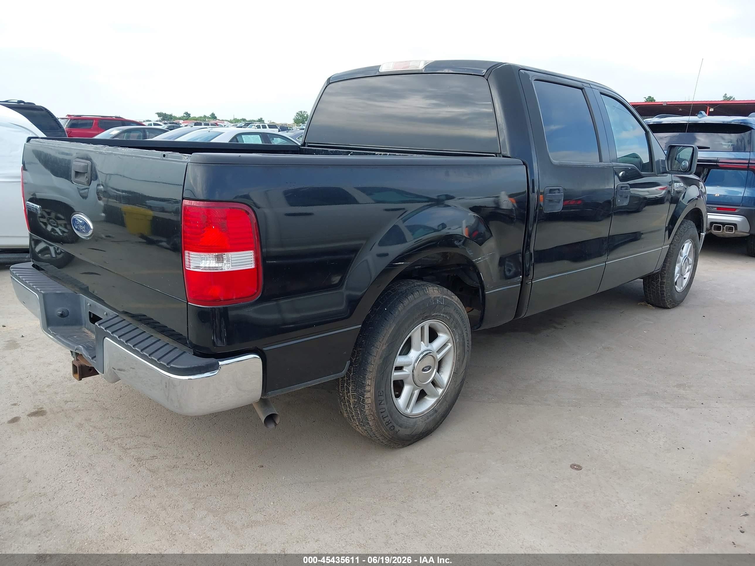 2005 Ford F-150 Lariat/xlt Черный vin: 1FTPW12535KE68344