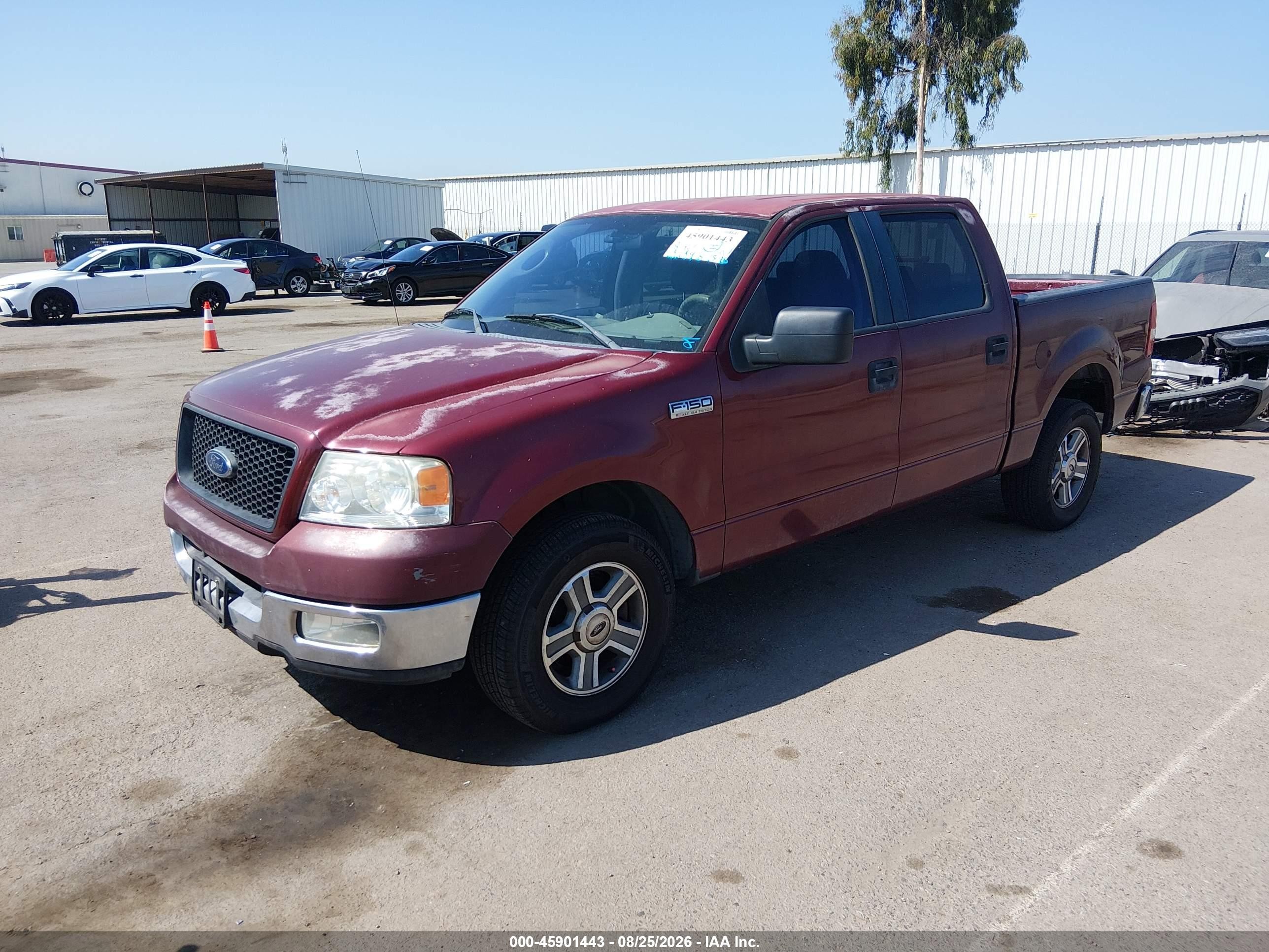 2005 Ford F-150 Lariat/xlt Maroon vin: 1FTPW12535KE92496