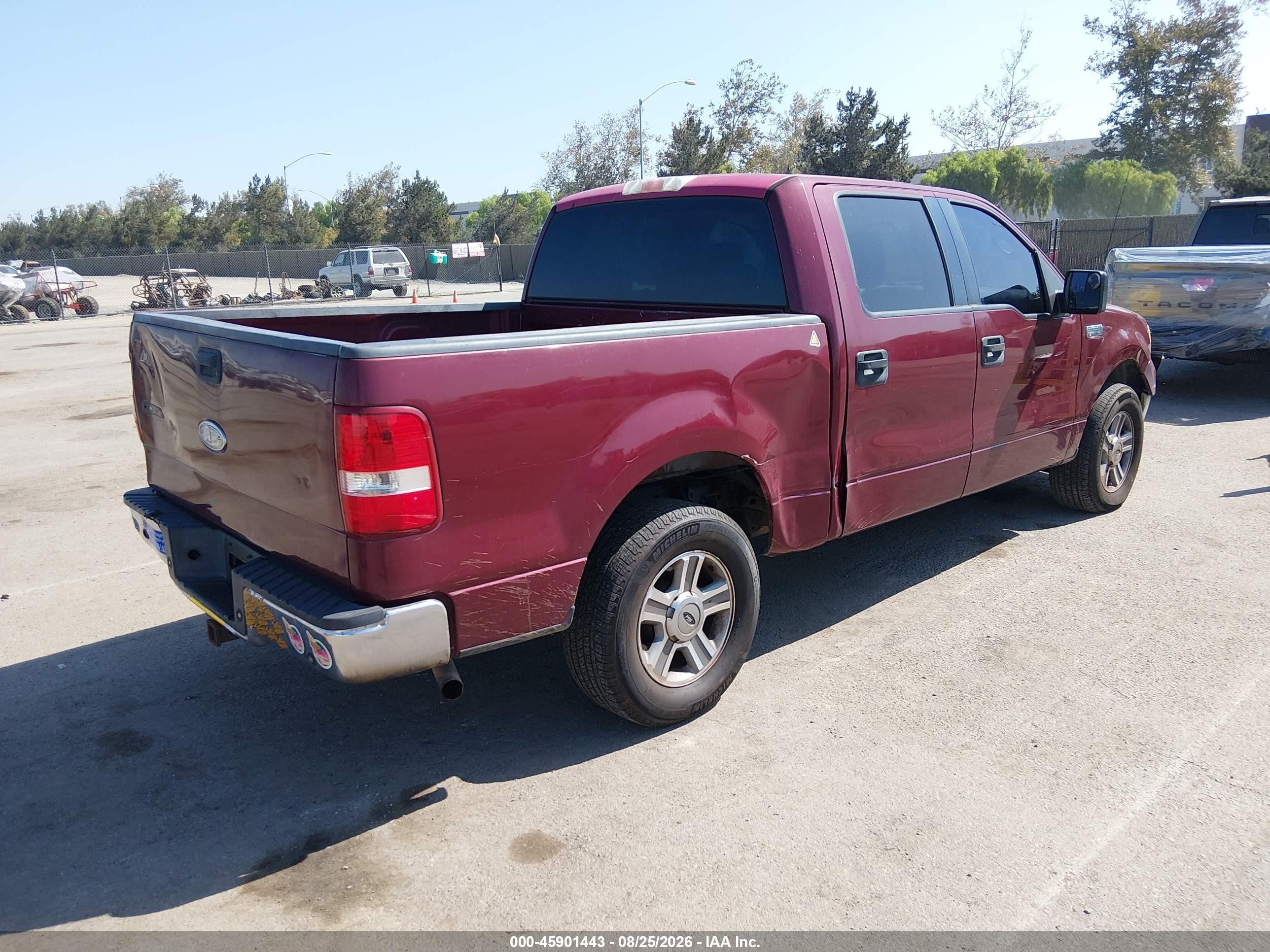 2005 Ford F-150 Lariat/xlt Maroon vin: 1FTPW12535KE92496
