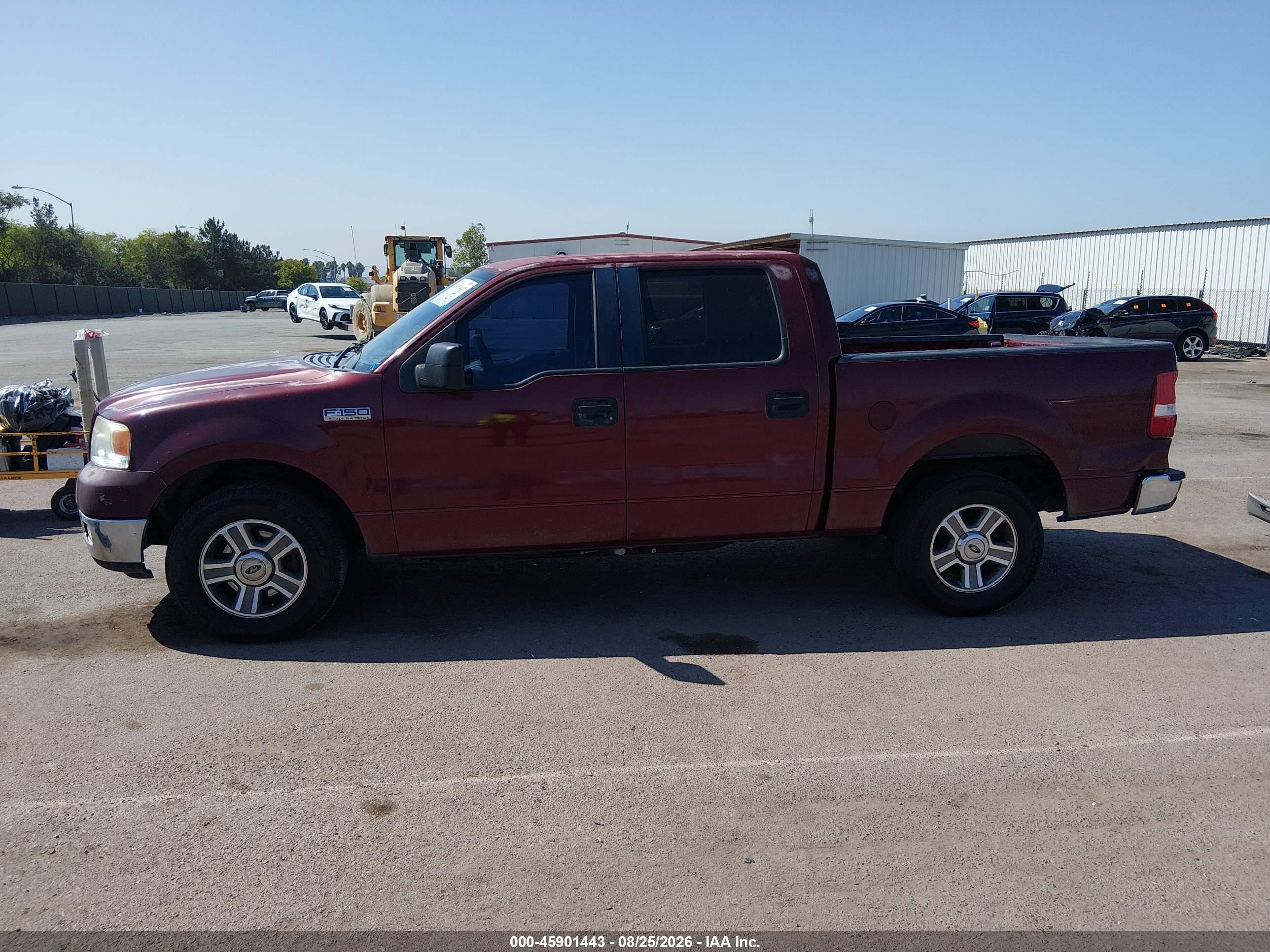 2005 Ford F-150 Lariat/xlt Maroon vin: 1FTPW12535KE92496