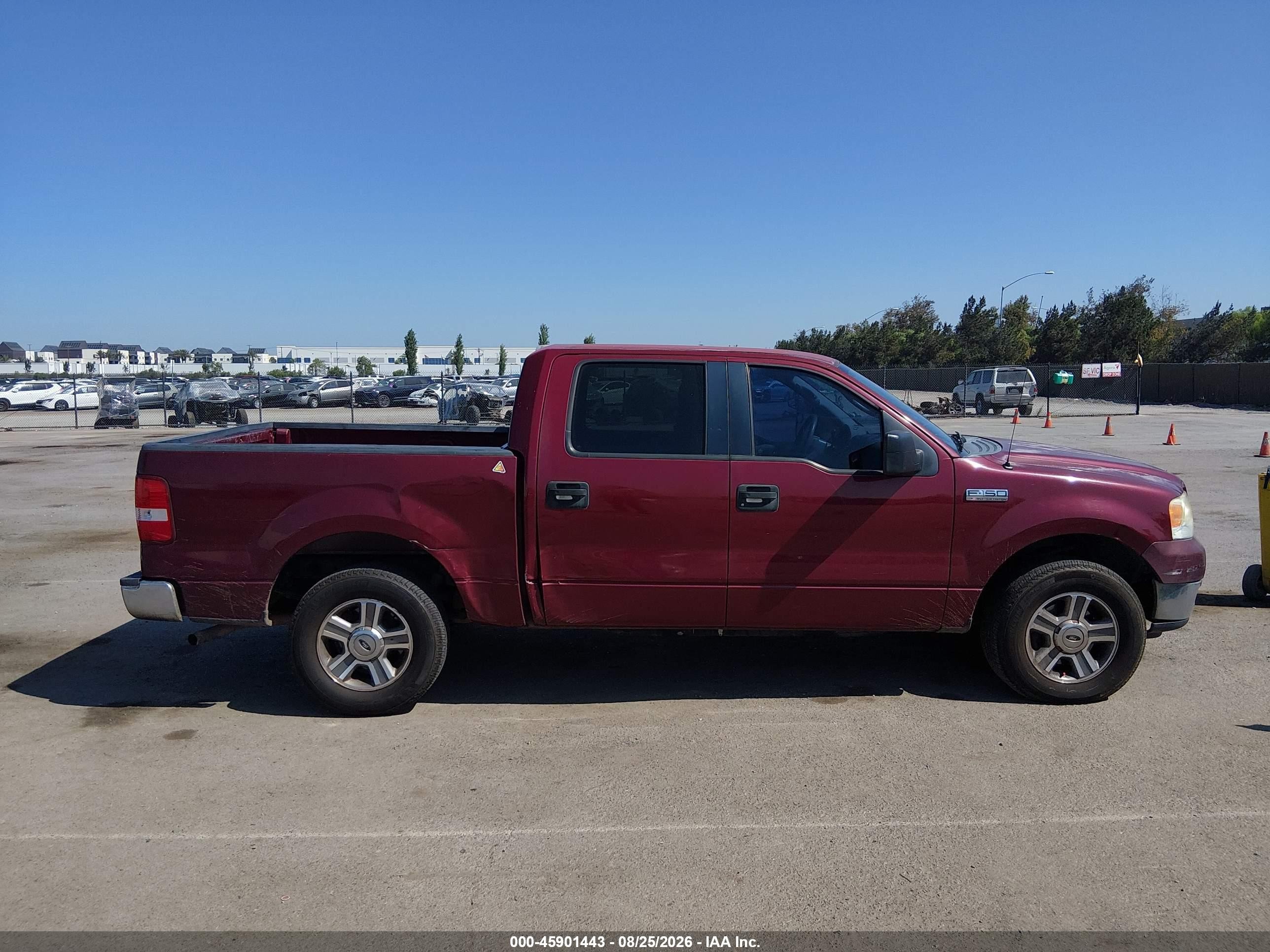 2005 Ford F-150 Lariat/xlt Maroon vin: 1FTPW12535KE92496