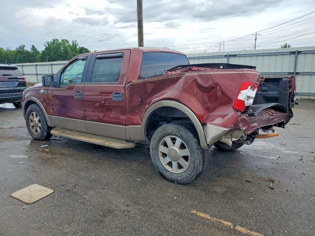 2005 Ford F150 Supercrew Burgundy vin: 1FTPW12535KE94295