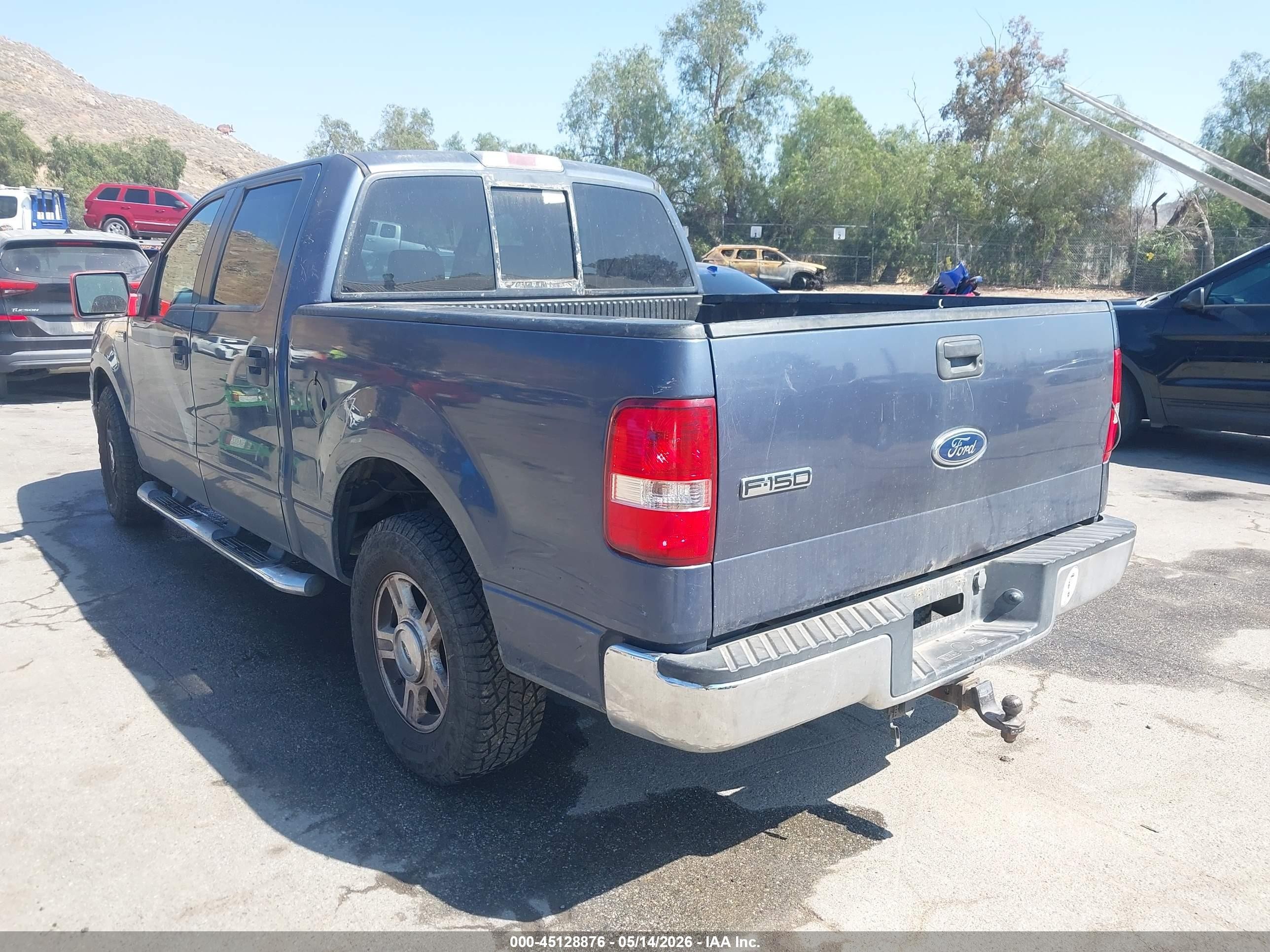 2005 Ford F-150 Lariat/xlt Gray vin: 1FTPW12535KF03187