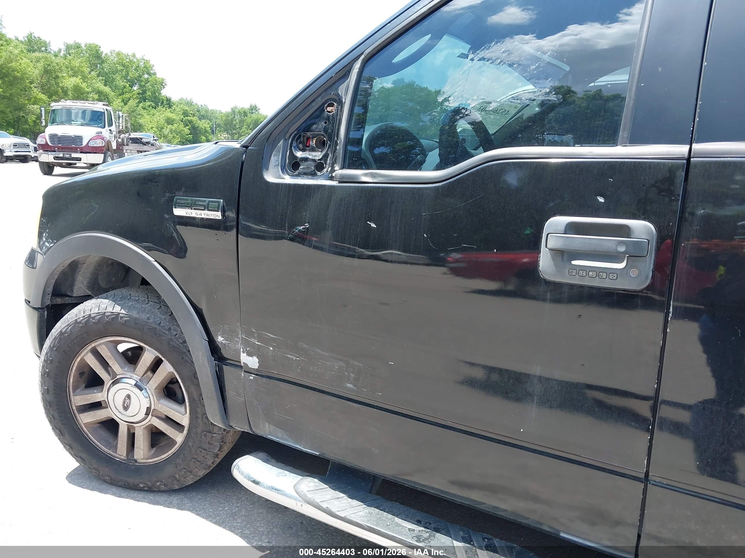 2006 Ford F-150 Lariat/xlt Black vin: 1FTPW12536KB73892