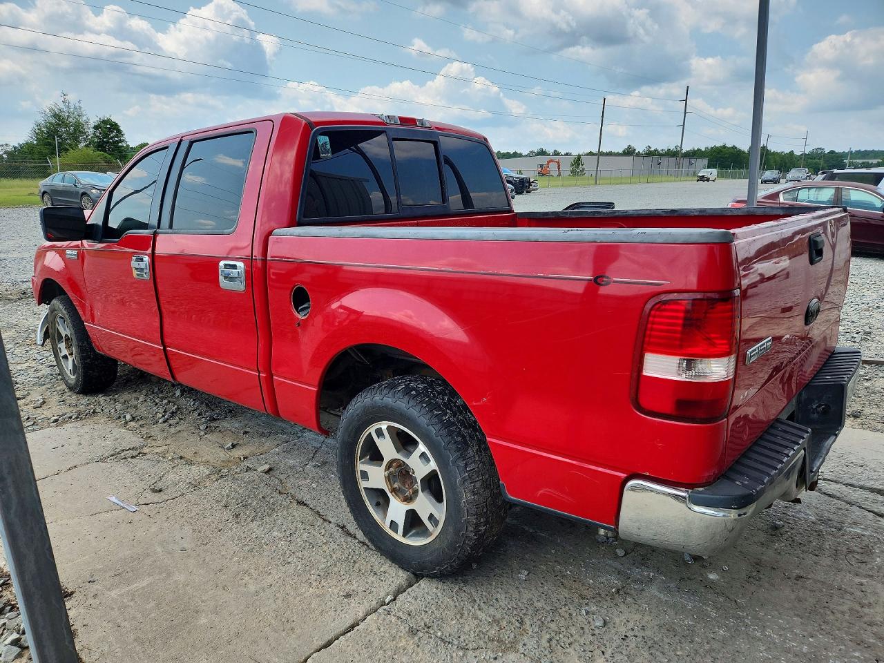 2006 Ford F150 Supercrew Red vin: 1FTPW12536KB74945