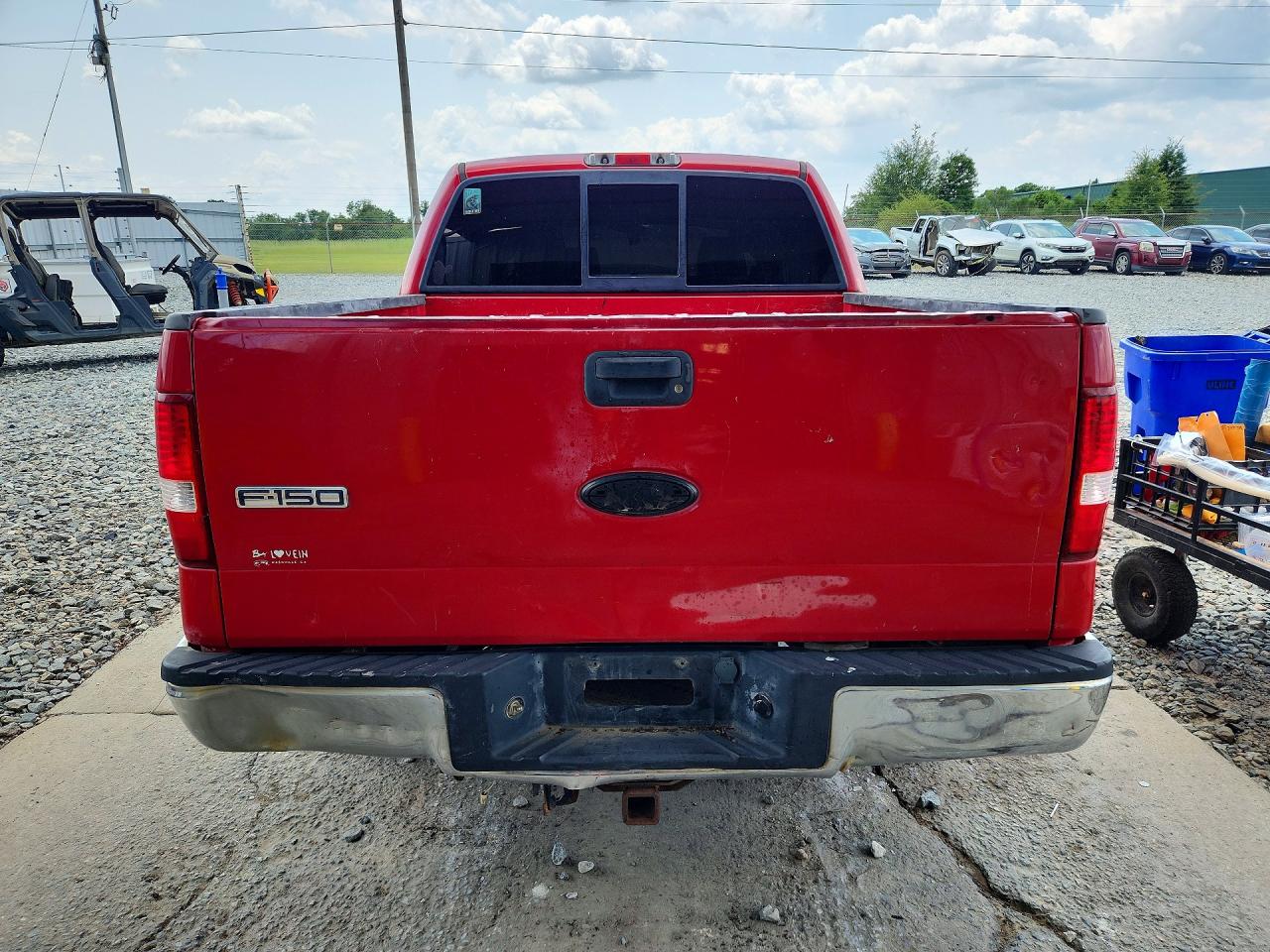 2006 Ford F150 Supercrew Red vin: 1FTPW12536KB74945