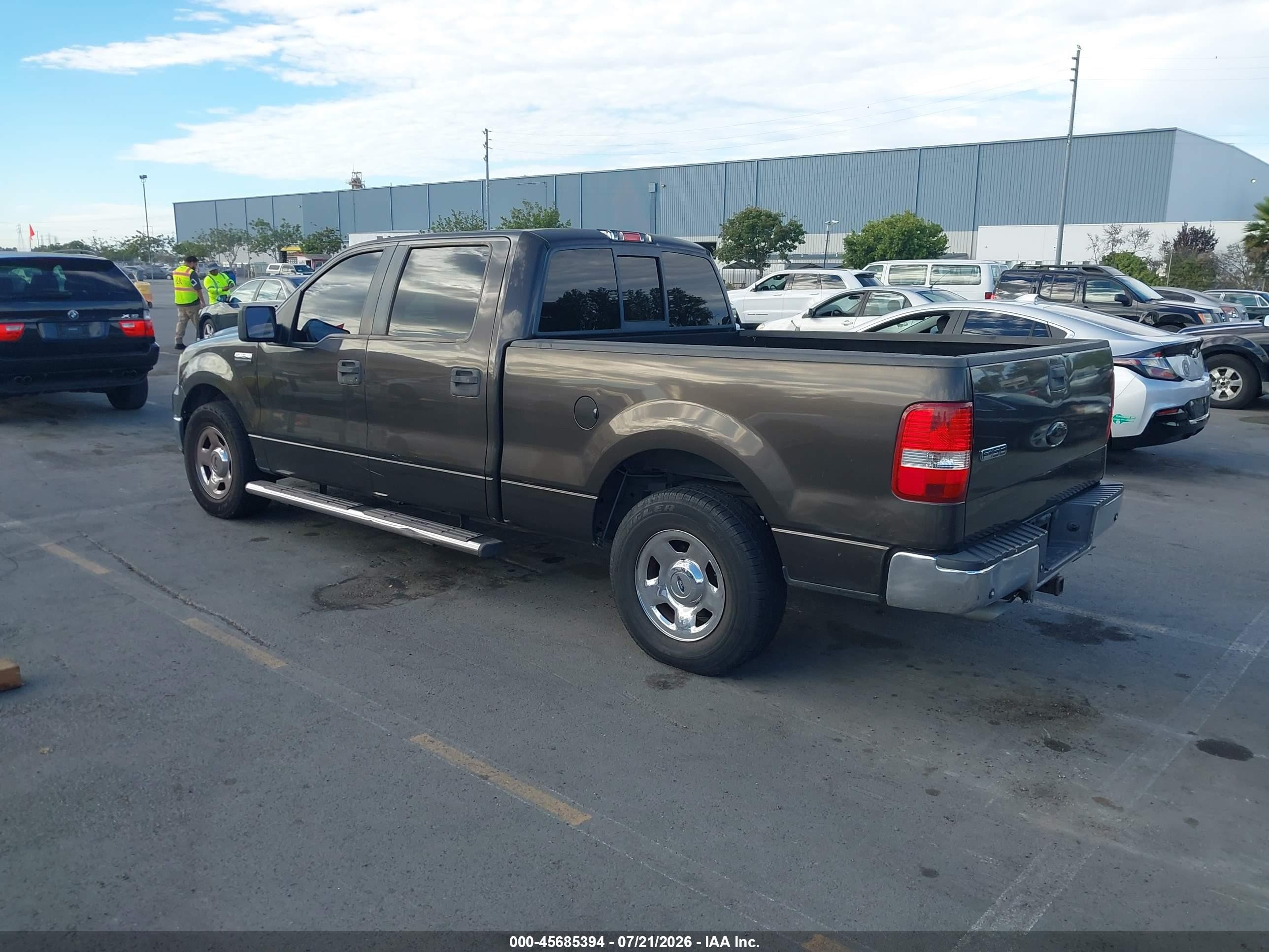 2007 Ford F-150 Lariat/xlt Gray vin: 1FTPW12537KC59575