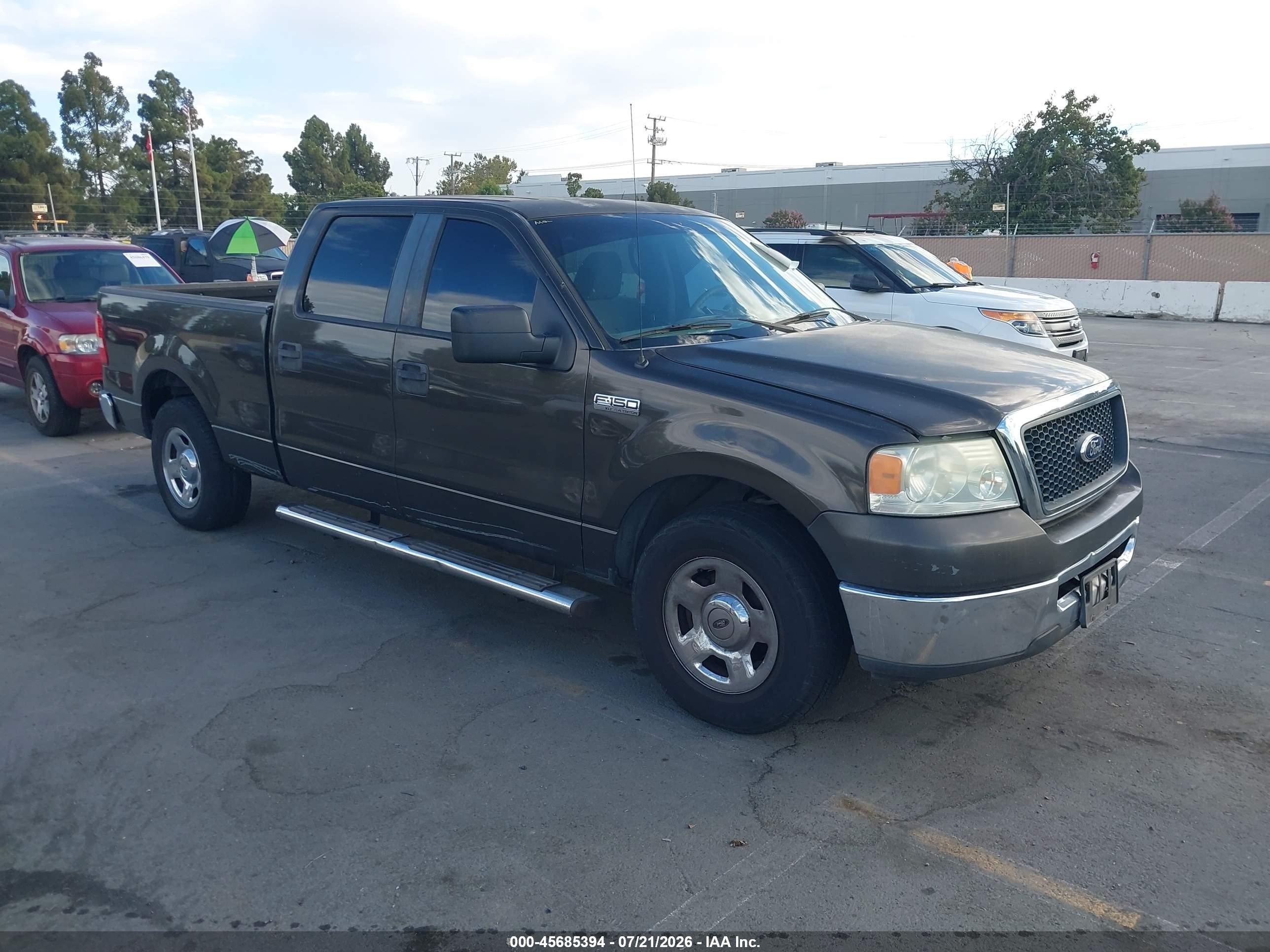 2007 Ford F-150 Lariat/xlt Gray vin: 1FTPW12537KC59575