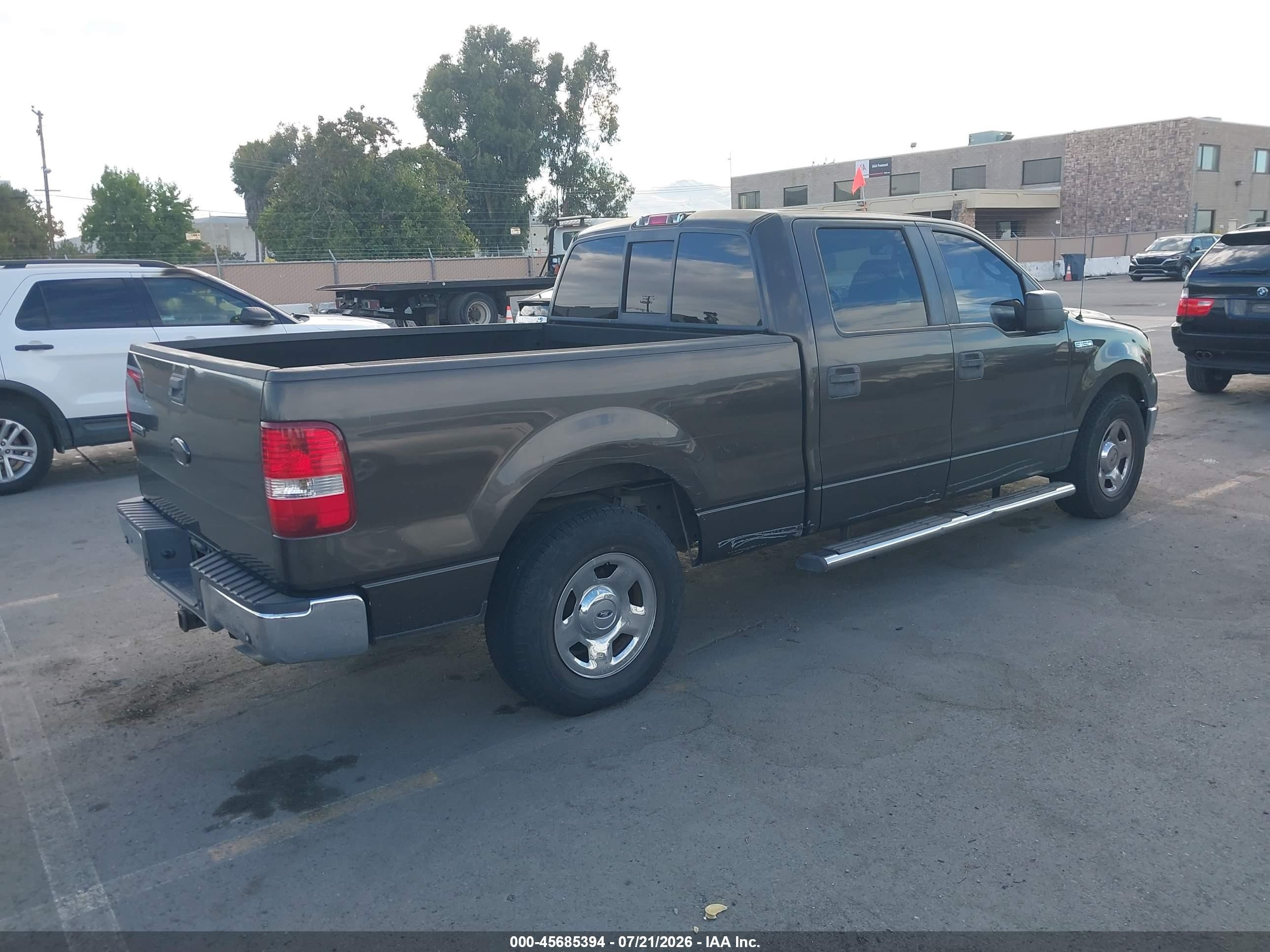 2007 Ford F-150 Lariat/xlt Gray vin: 1FTPW12537KC59575