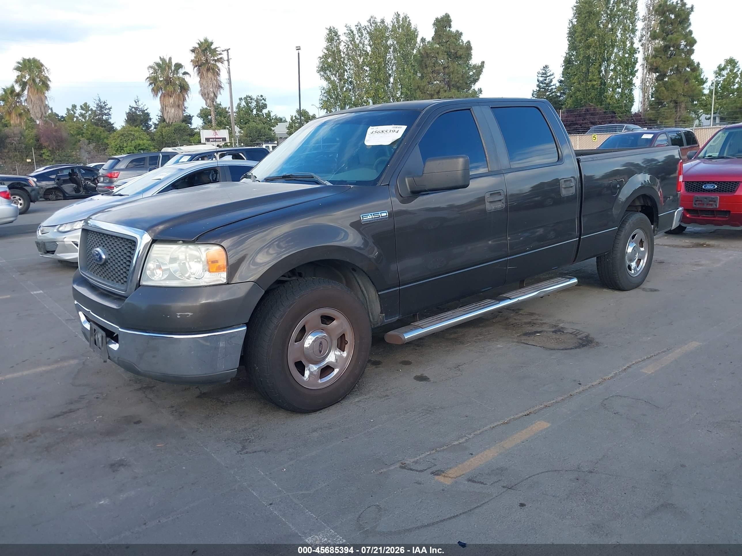 2007 Ford F-150 Lariat/xlt Gray vin: 1FTPW12537KC59575