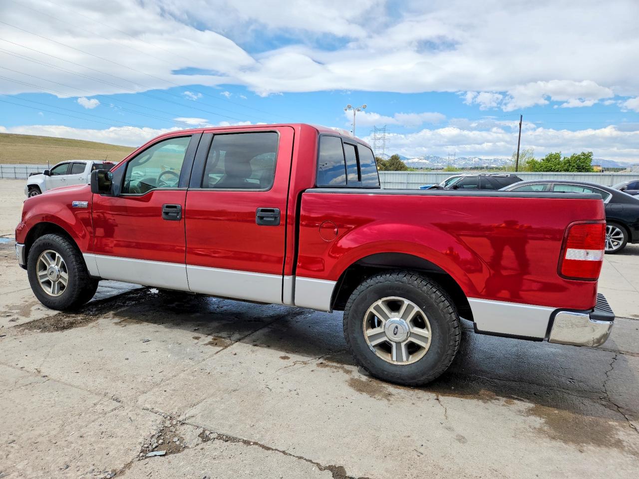 2007 Ford F150 Supercrew Burgundy vin: 1FTPW12537KC65604