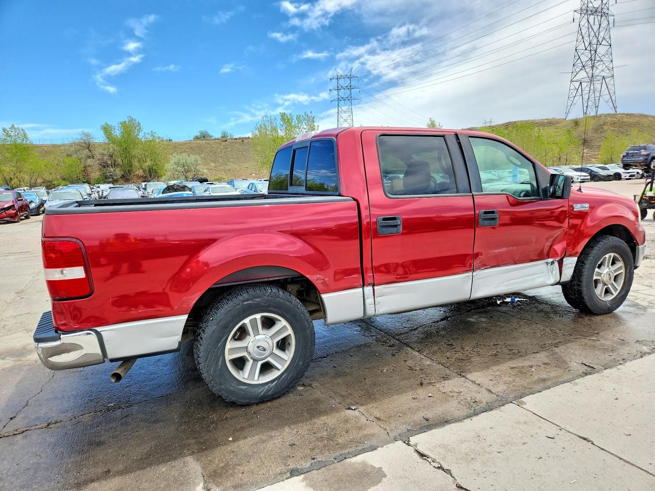 2007 Ford F150 Supercrew Burgundy vin: 1FTPW12537KC65604