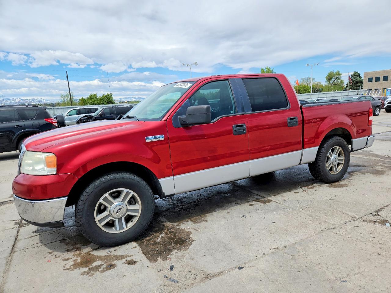 2007 Ford F150 Supercrew Burgundy vin: 1FTPW12537KC65604