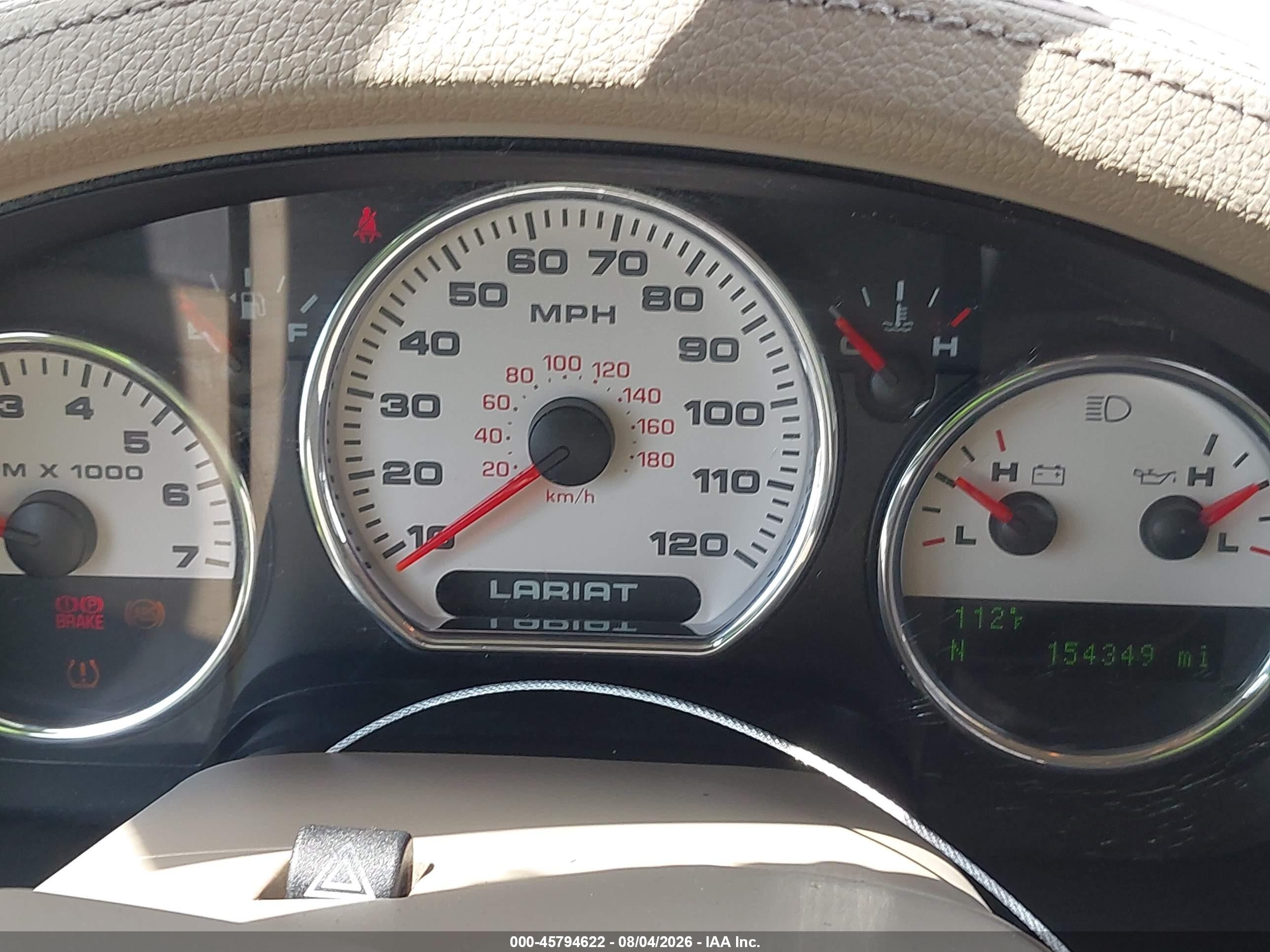 2007 Ford F-150 Lariat/xlt Red vin: 1FTPW12537KC96447