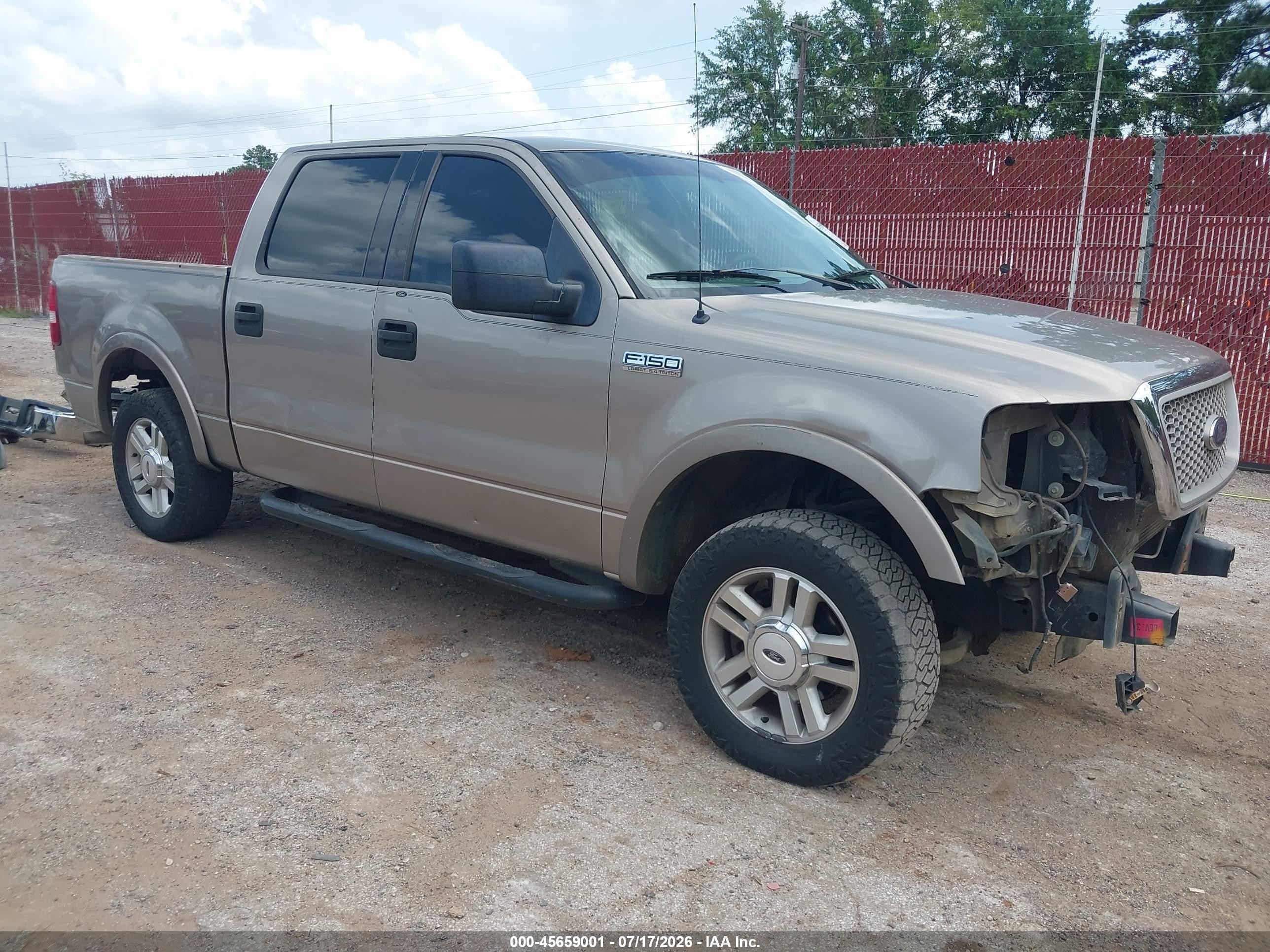 2004 Ford F-150 Lariat/xlt Tan vin: 1FTPW12544KA06132