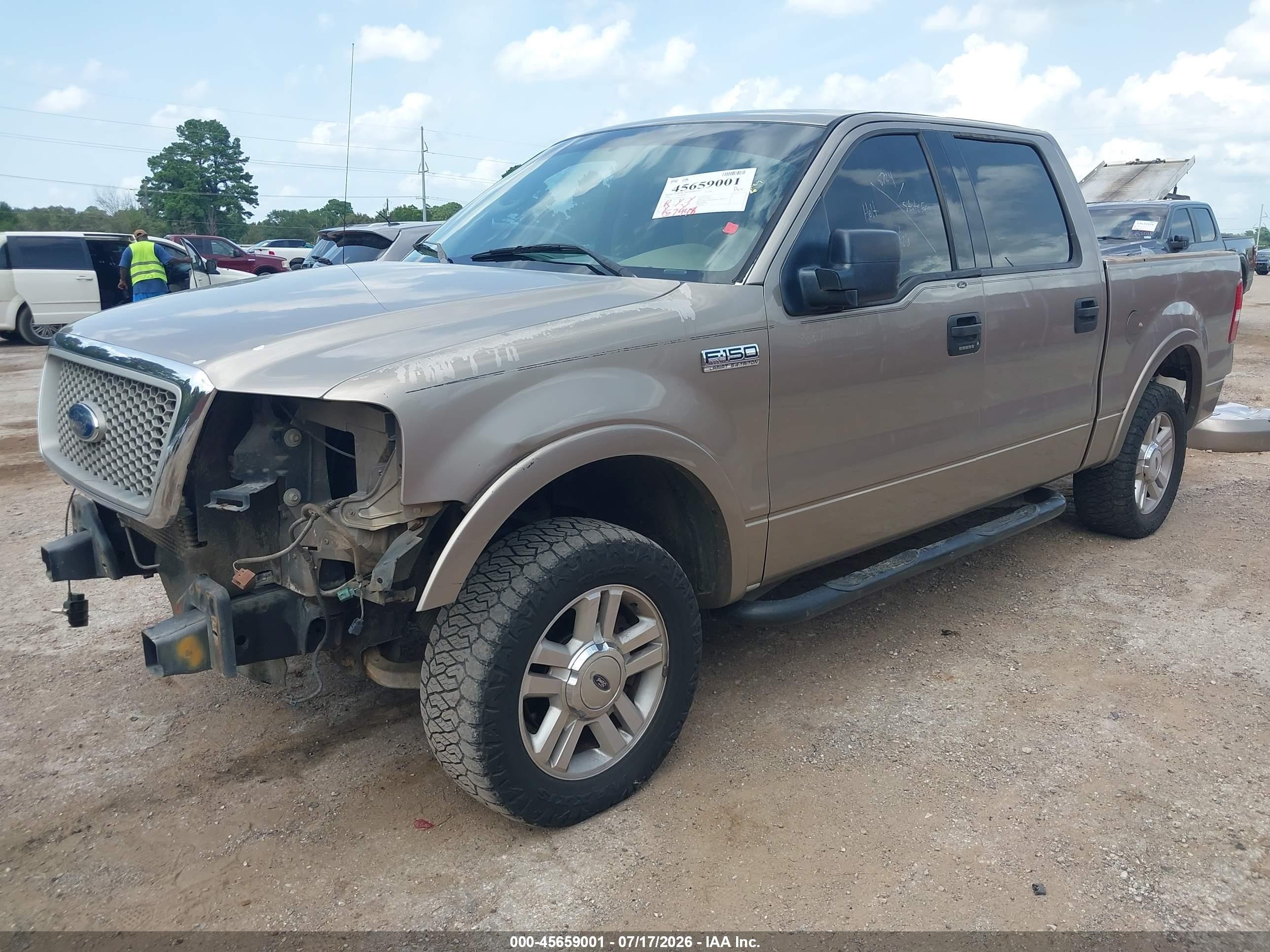 2004 Ford F-150 Lariat/xlt Tan vin: 1FTPW12544KA06132