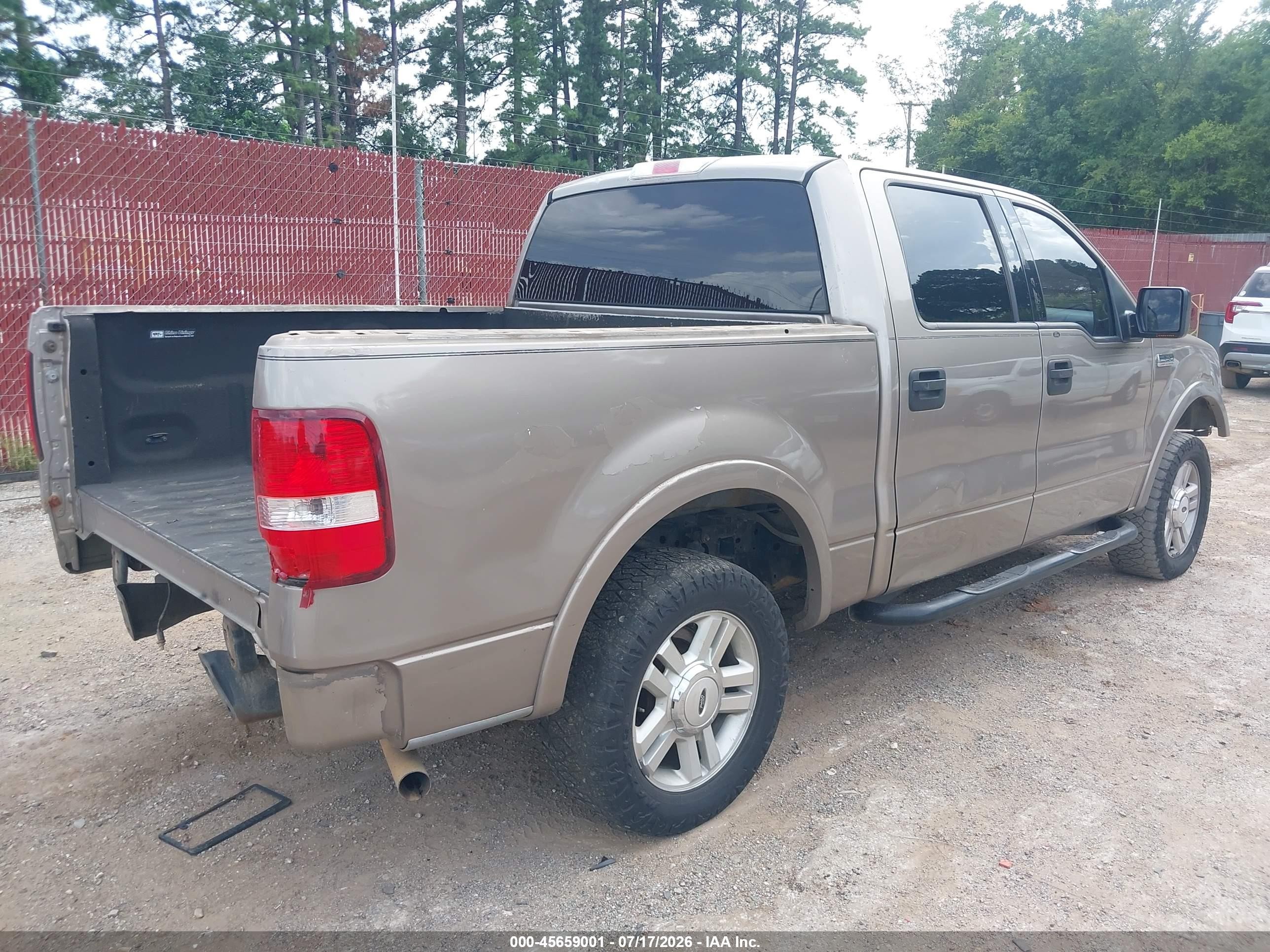 2004 Ford F-150 Lariat/xlt Tan vin: 1FTPW12544KA06132