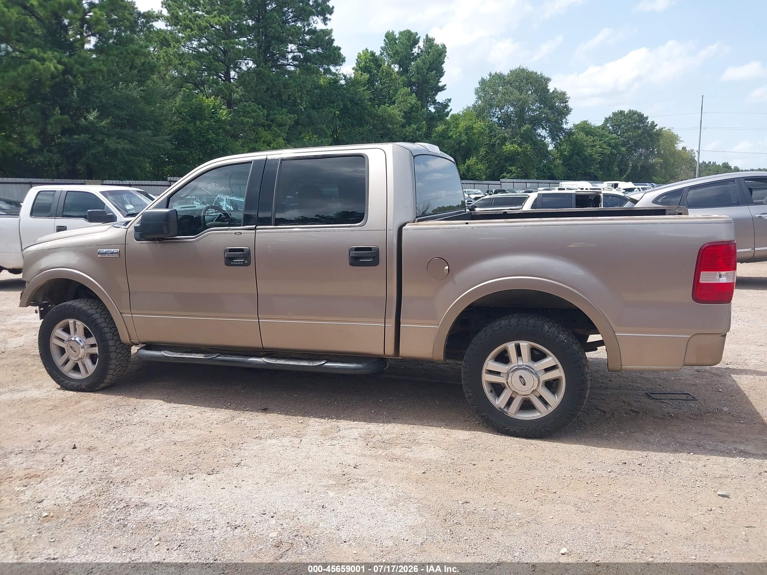 2004 Ford F-150 Lariat/xlt Tan vin: 1FTPW12544KA06132