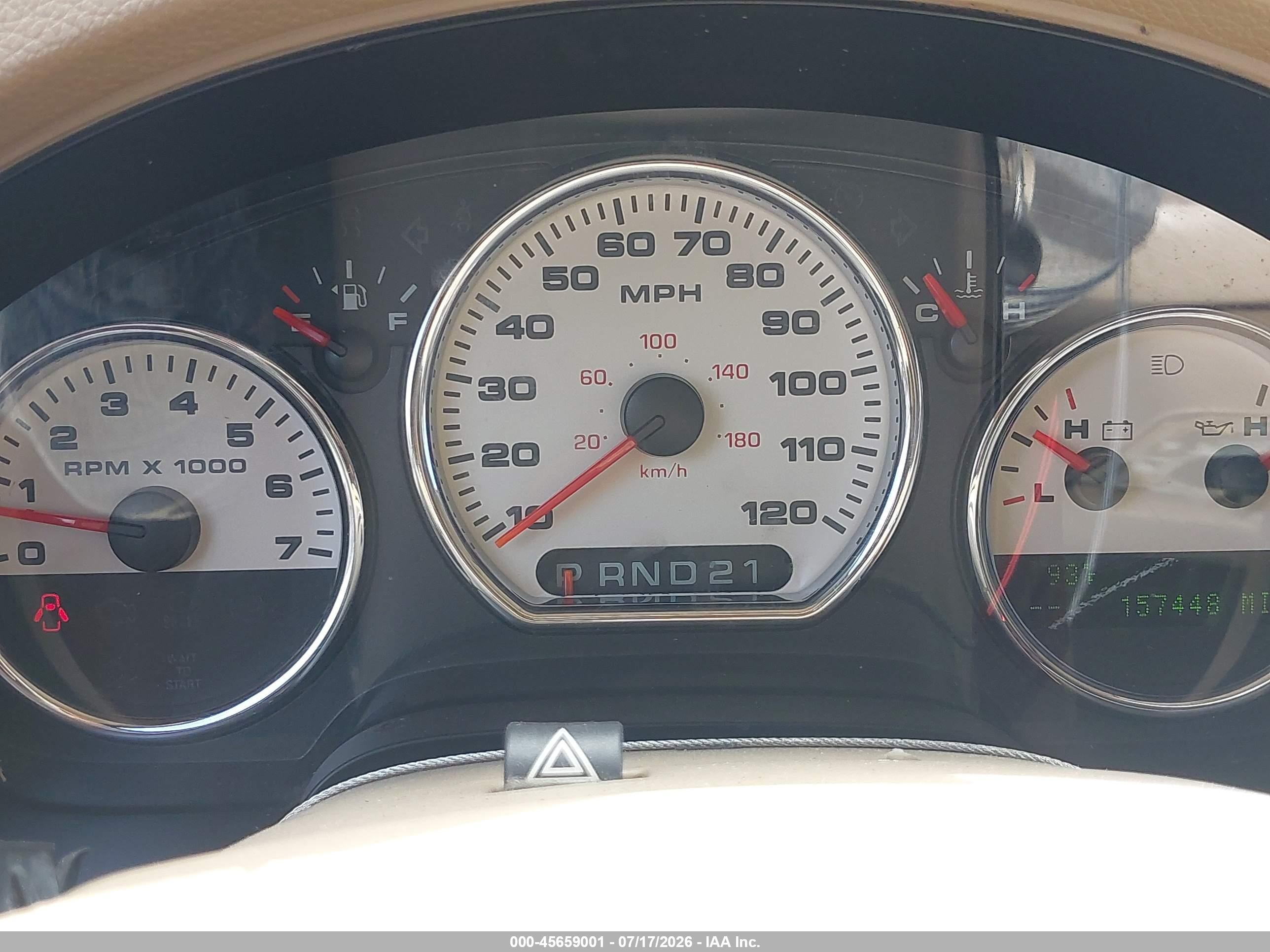 2004 Ford F-150 Lariat/xlt Tan vin: 1FTPW12544KA06132