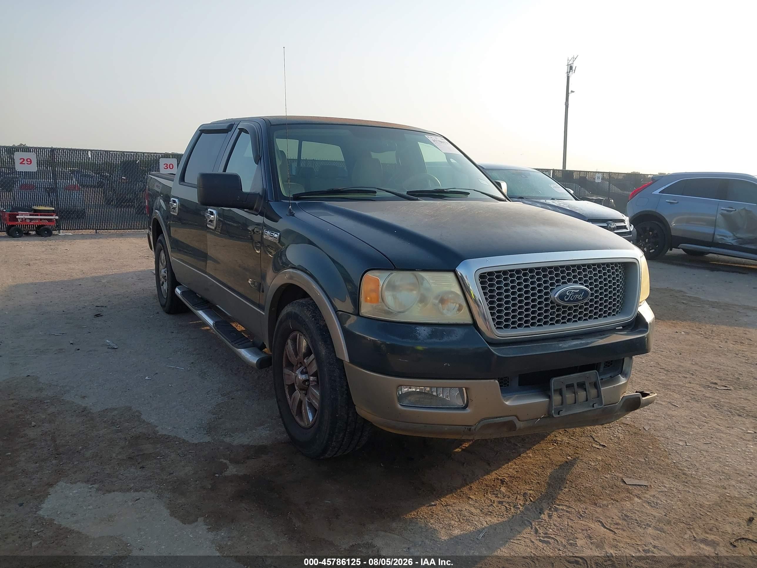 2004 Ford F-150 Lariat/xlt Green vin: 1FTPW12544KB02357