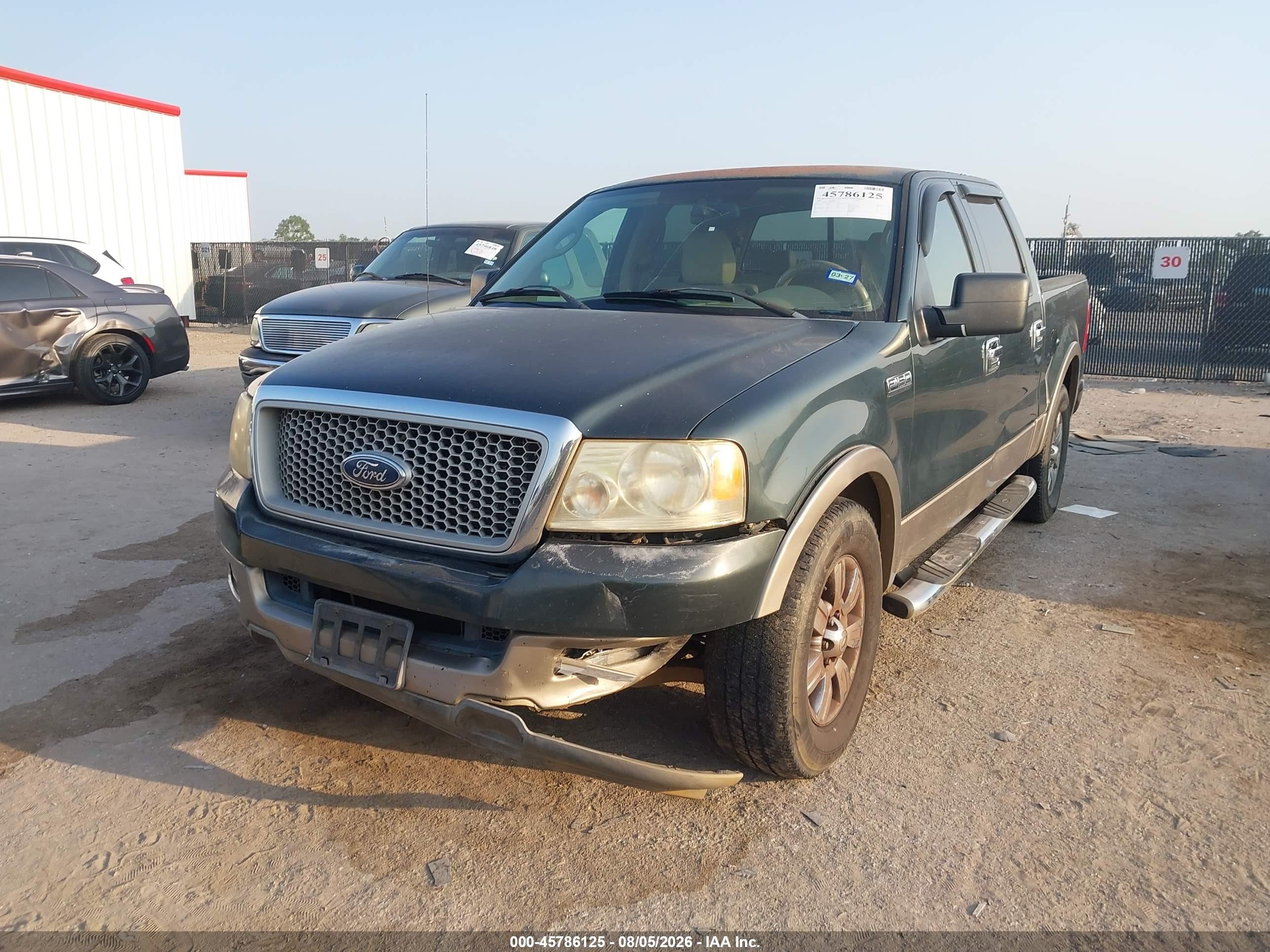 2004 Ford F-150 Lariat/xlt Green vin: 1FTPW12544KB02357