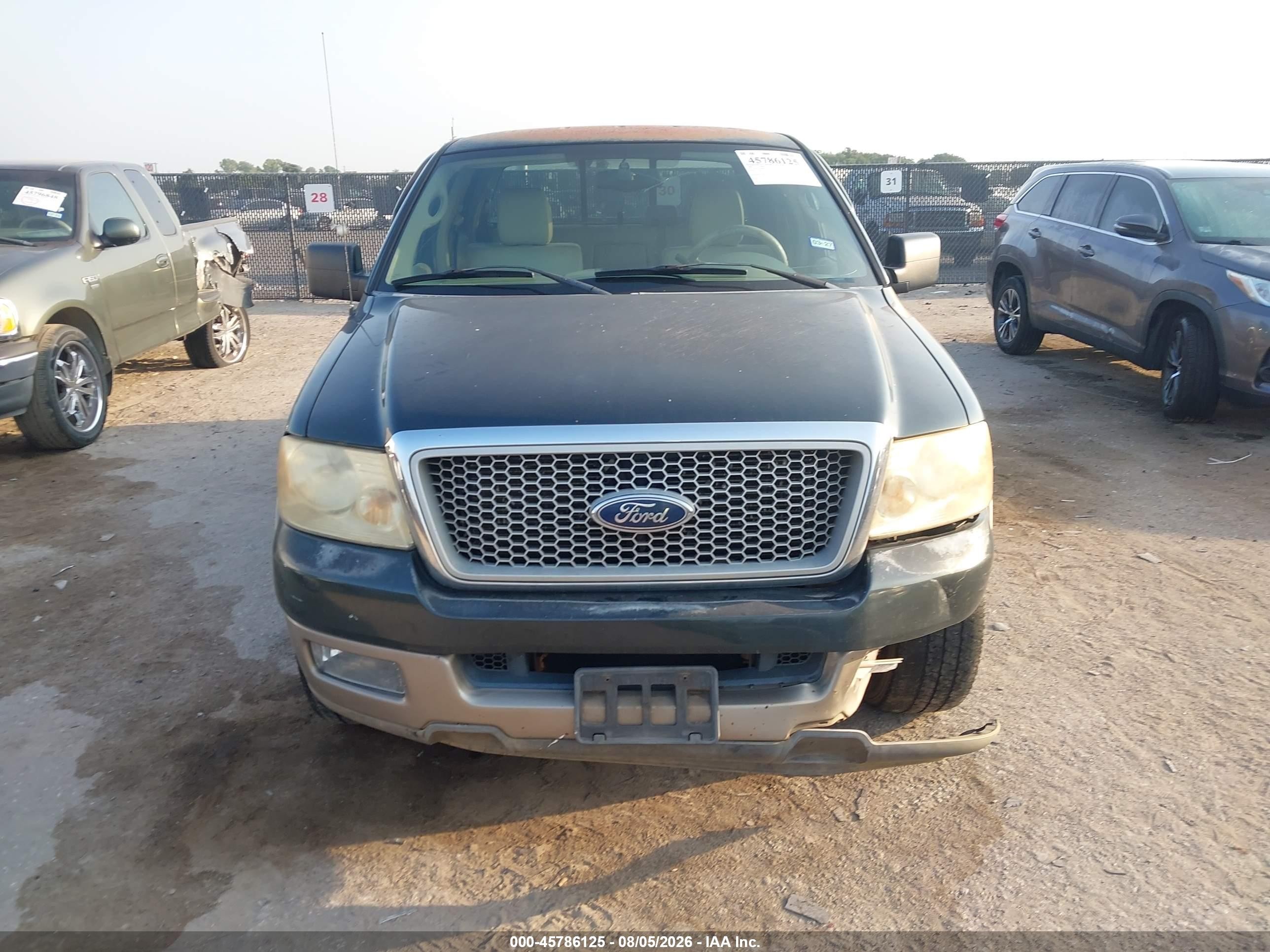 2004 Ford F-150 Lariat/xlt Green vin: 1FTPW12544KB02357