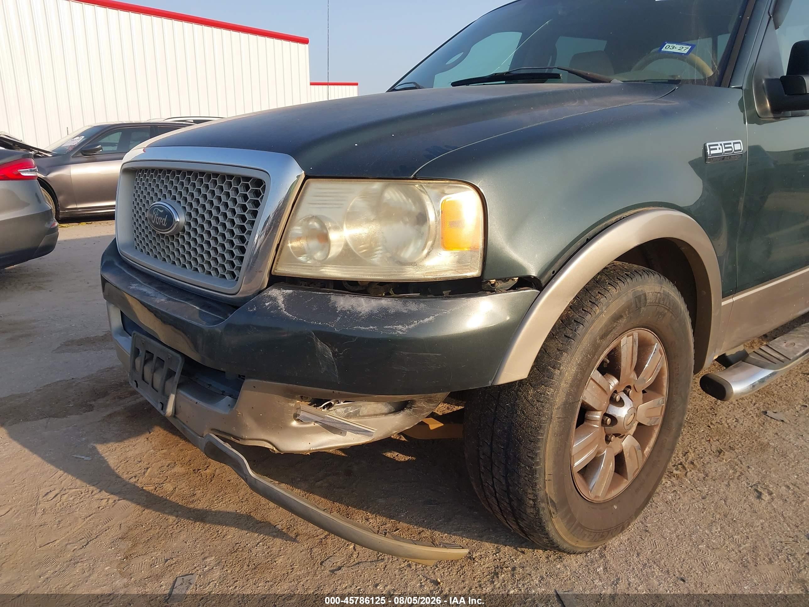 2004 Ford F-150 Lariat/xlt Green vin: 1FTPW12544KB02357