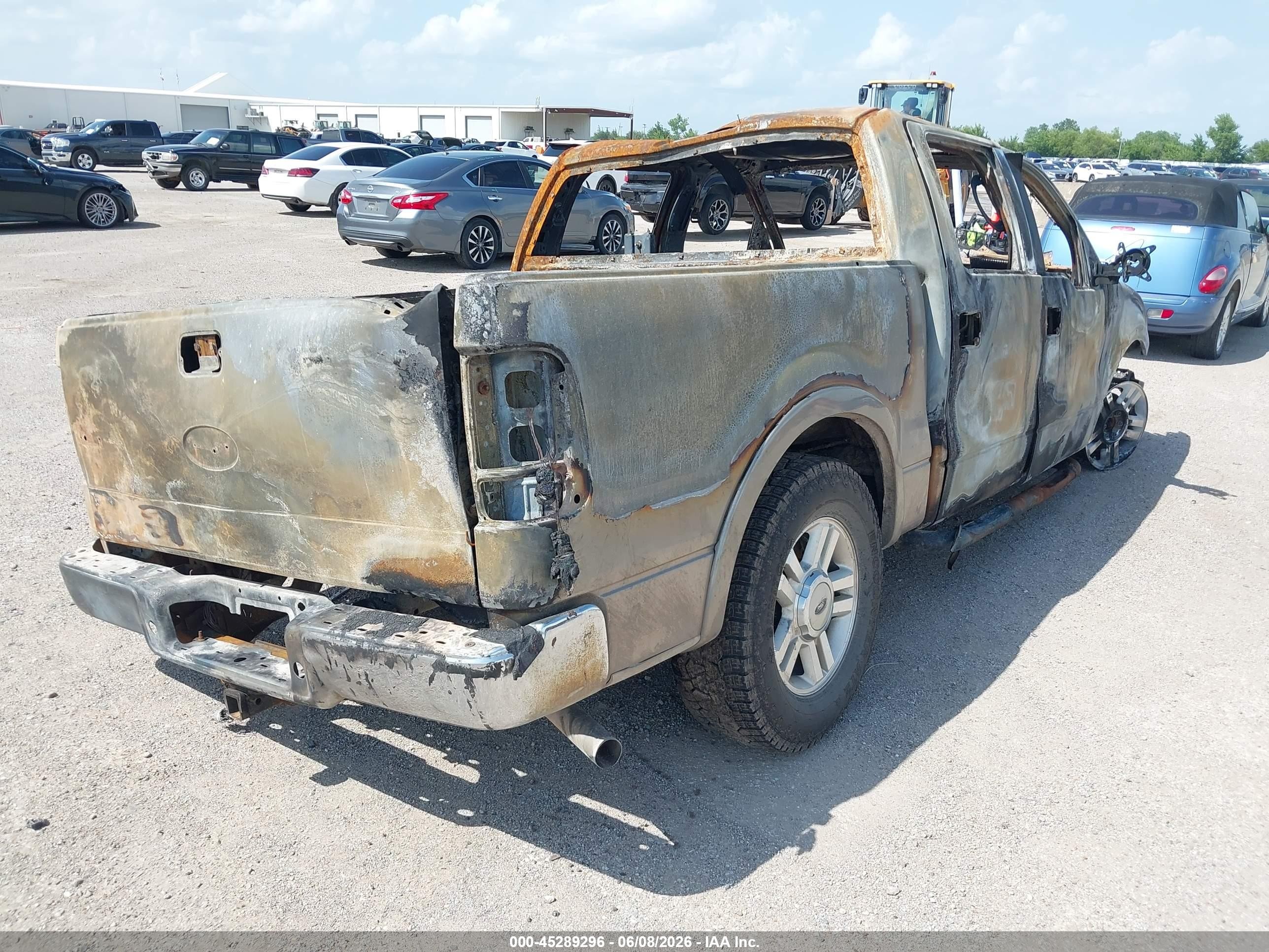 2004 Ford F-150 Lariat/xlt Gray vin: 1FTPW12544KB79875