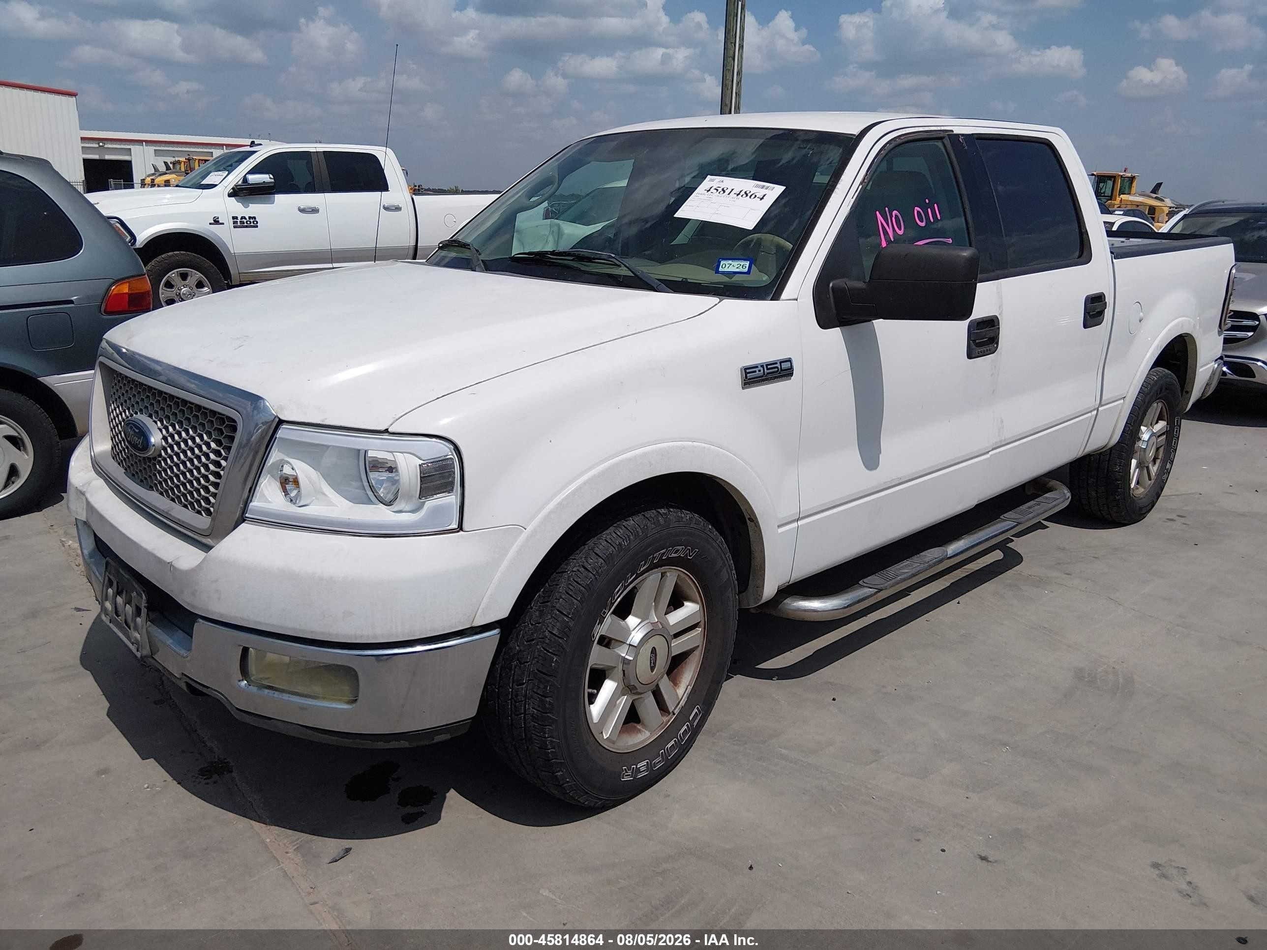 2004 Ford F-150 Lariat/xlt Белый vin: 1FTPW12544KB98555