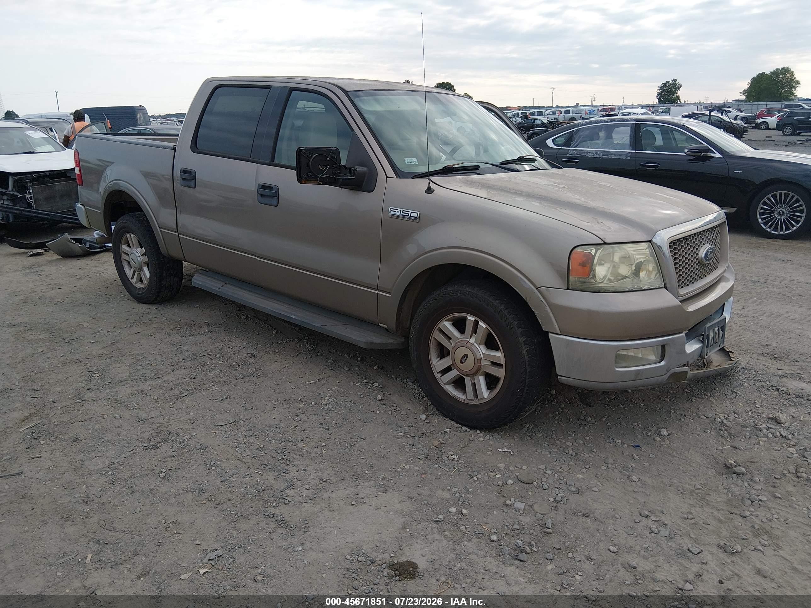 2004 Ford F-150 Lariat/xlt Бежевый vin: 1FTPW12544KC03026