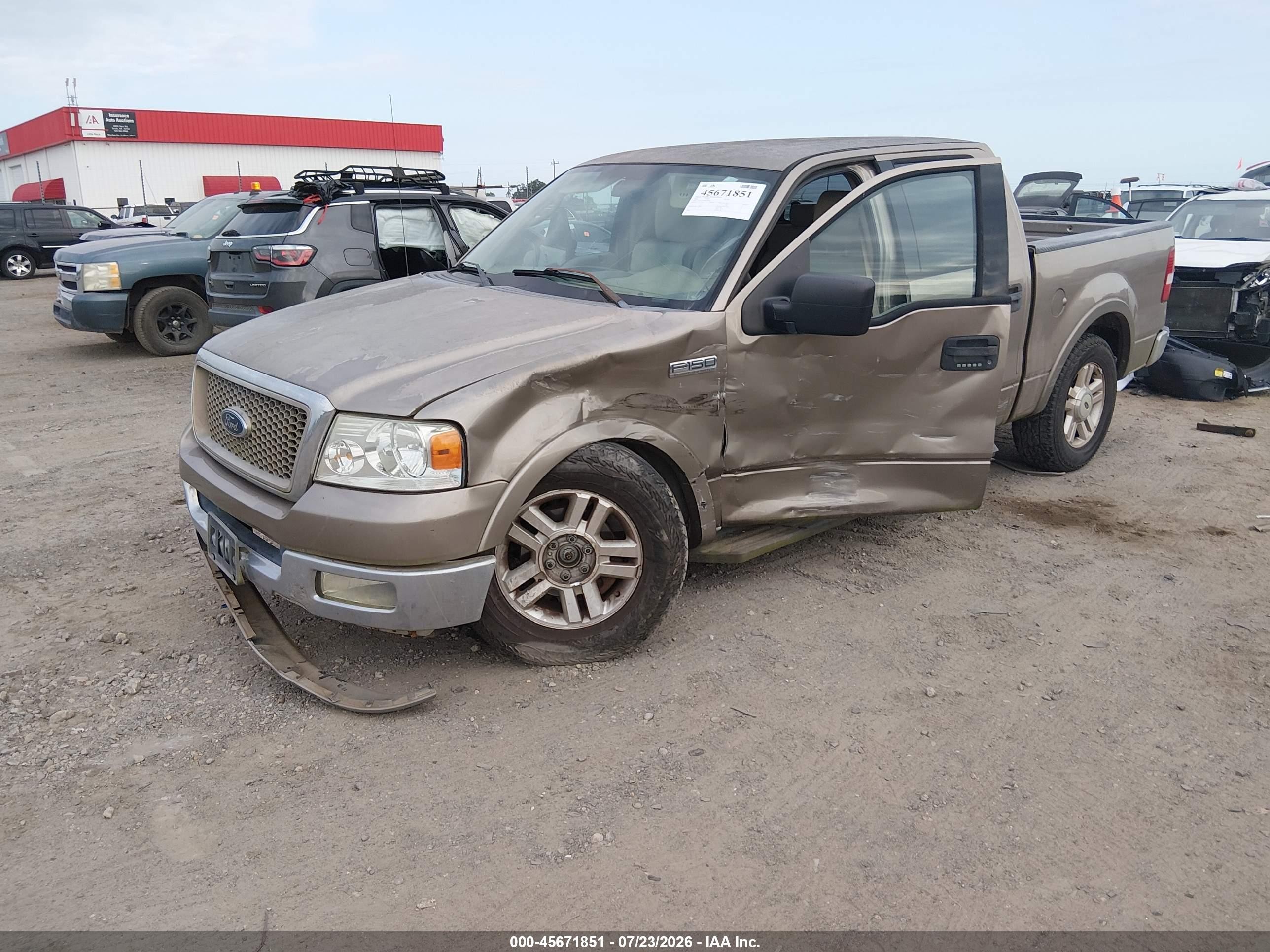 2004 Ford F-150 Lariat/xlt Beige vin: 1FTPW12544KC03026