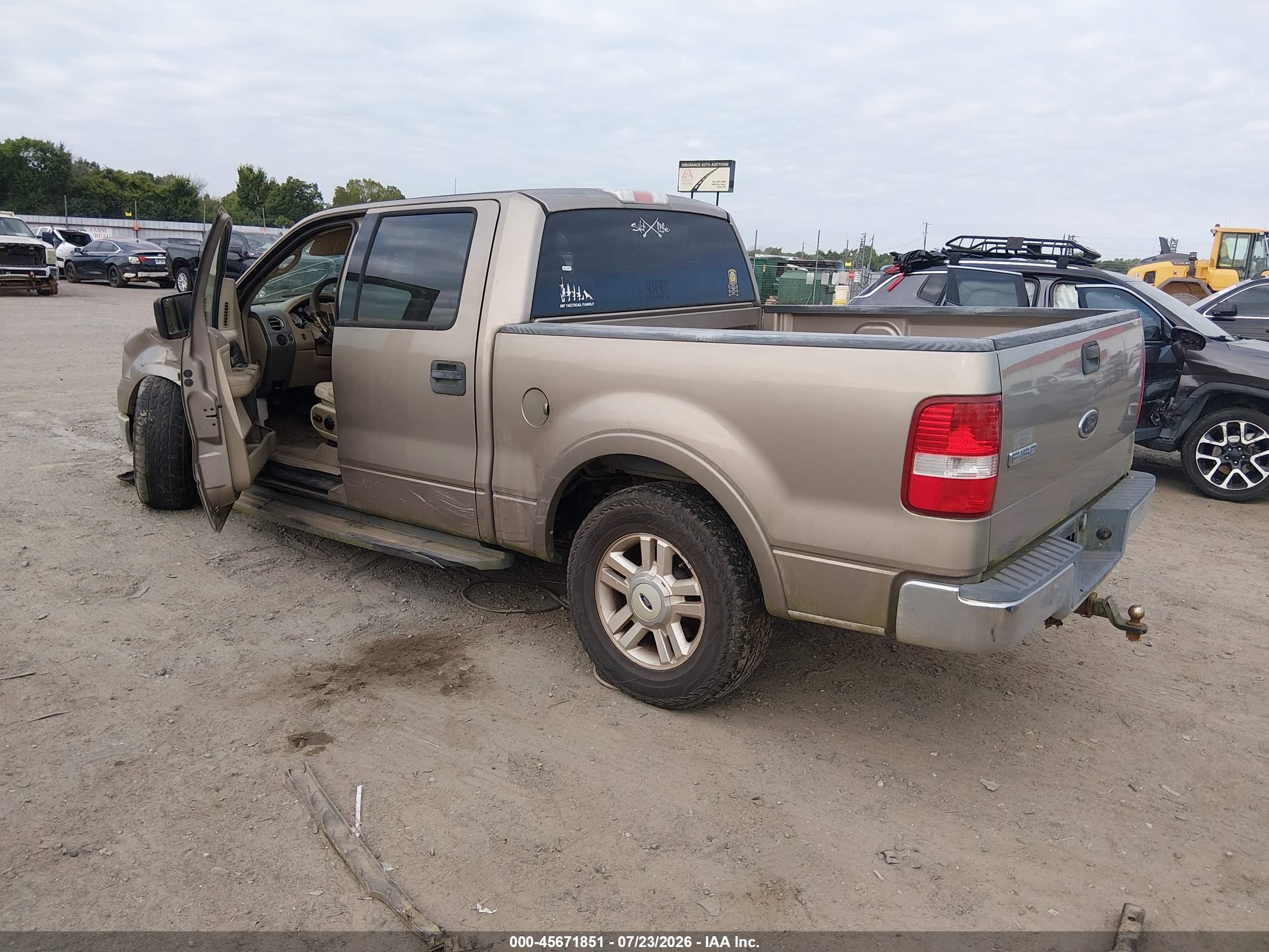 2004 Ford F-150 Lariat/xlt Beige vin: 1FTPW12544KC03026
