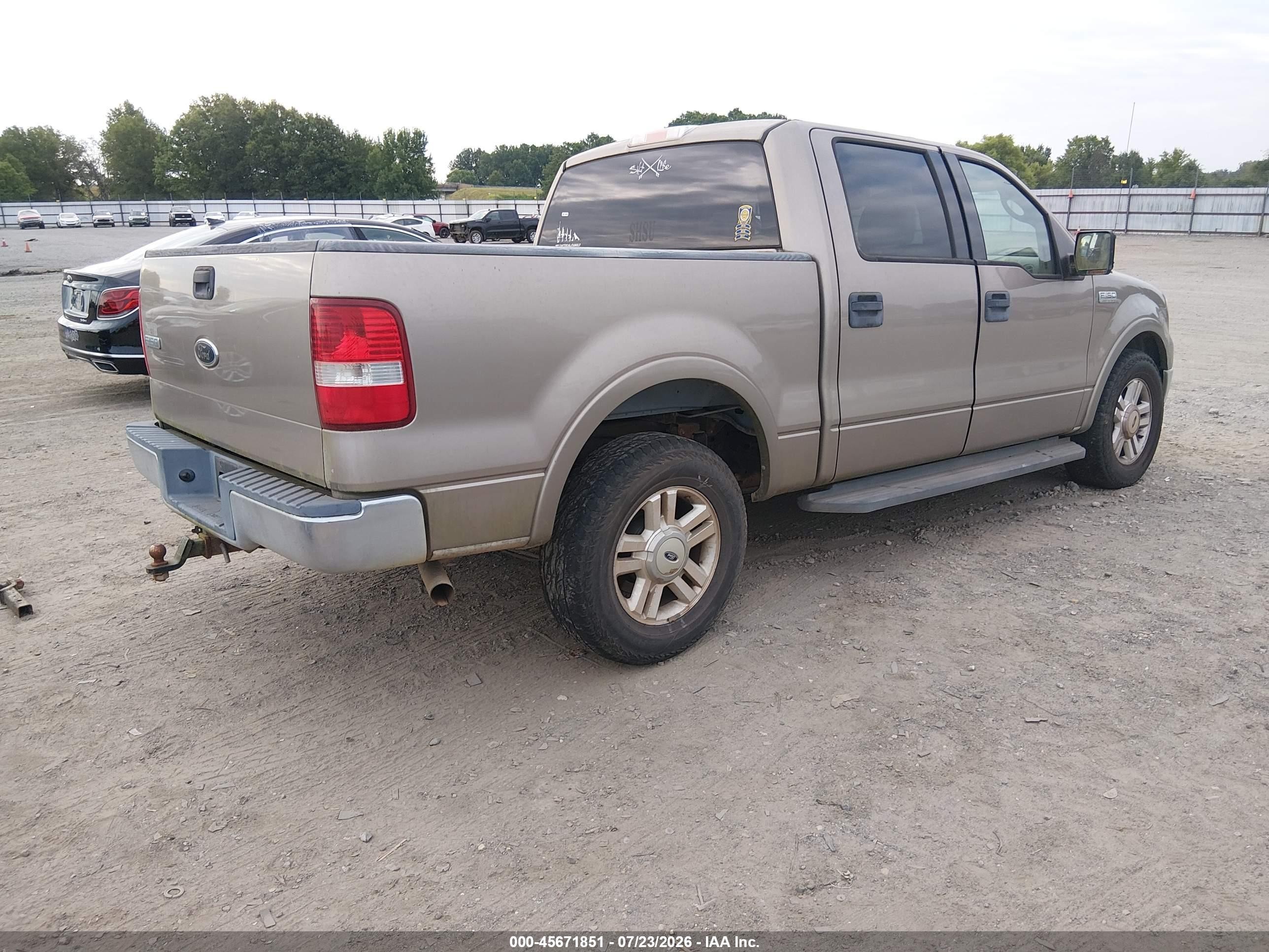 2004 Ford F-150 Lariat/xlt Beige vin: 1FTPW12544KC03026