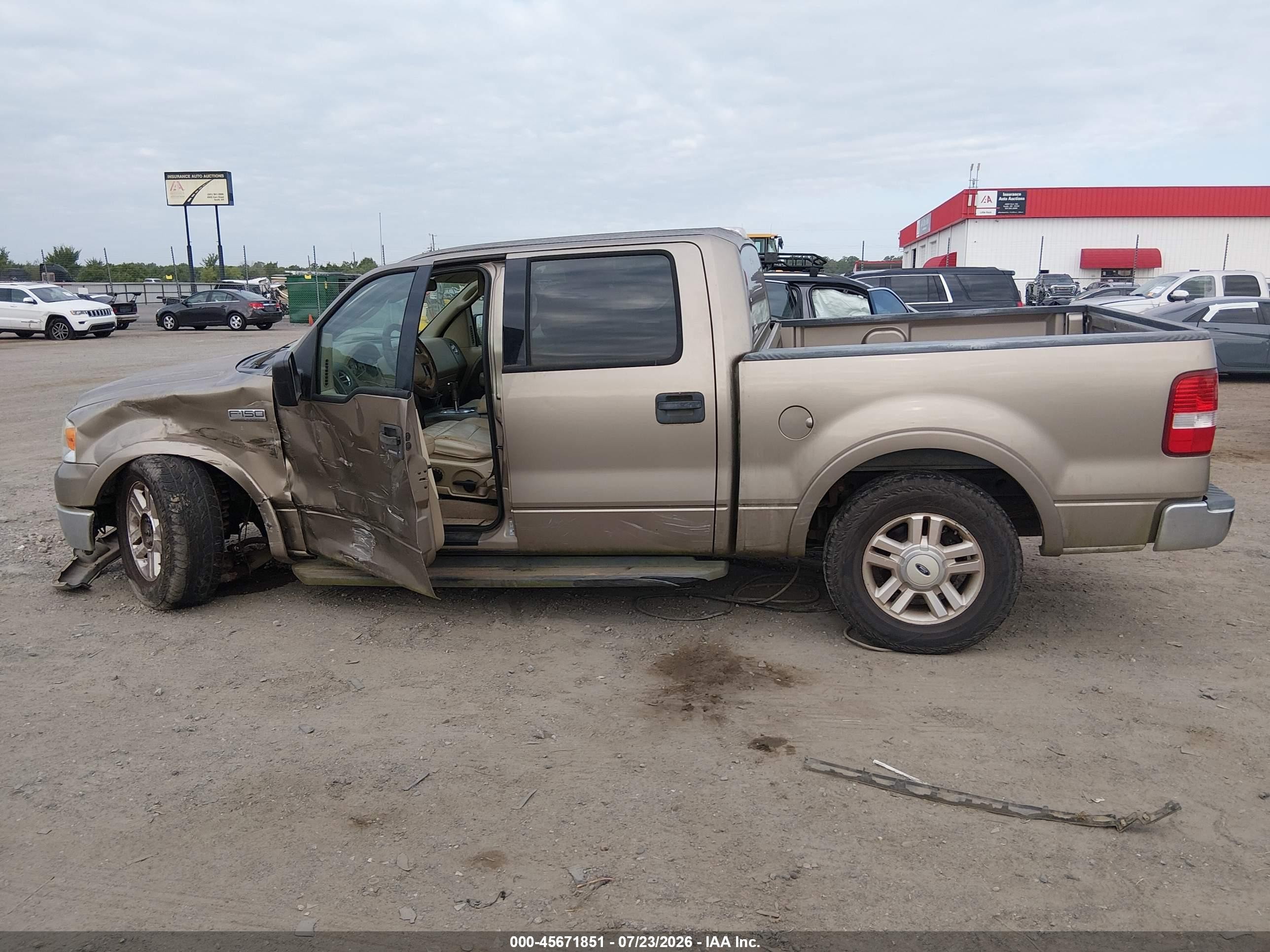 2004 Ford F-150 Lariat/xlt Beige vin: 1FTPW12544KC03026