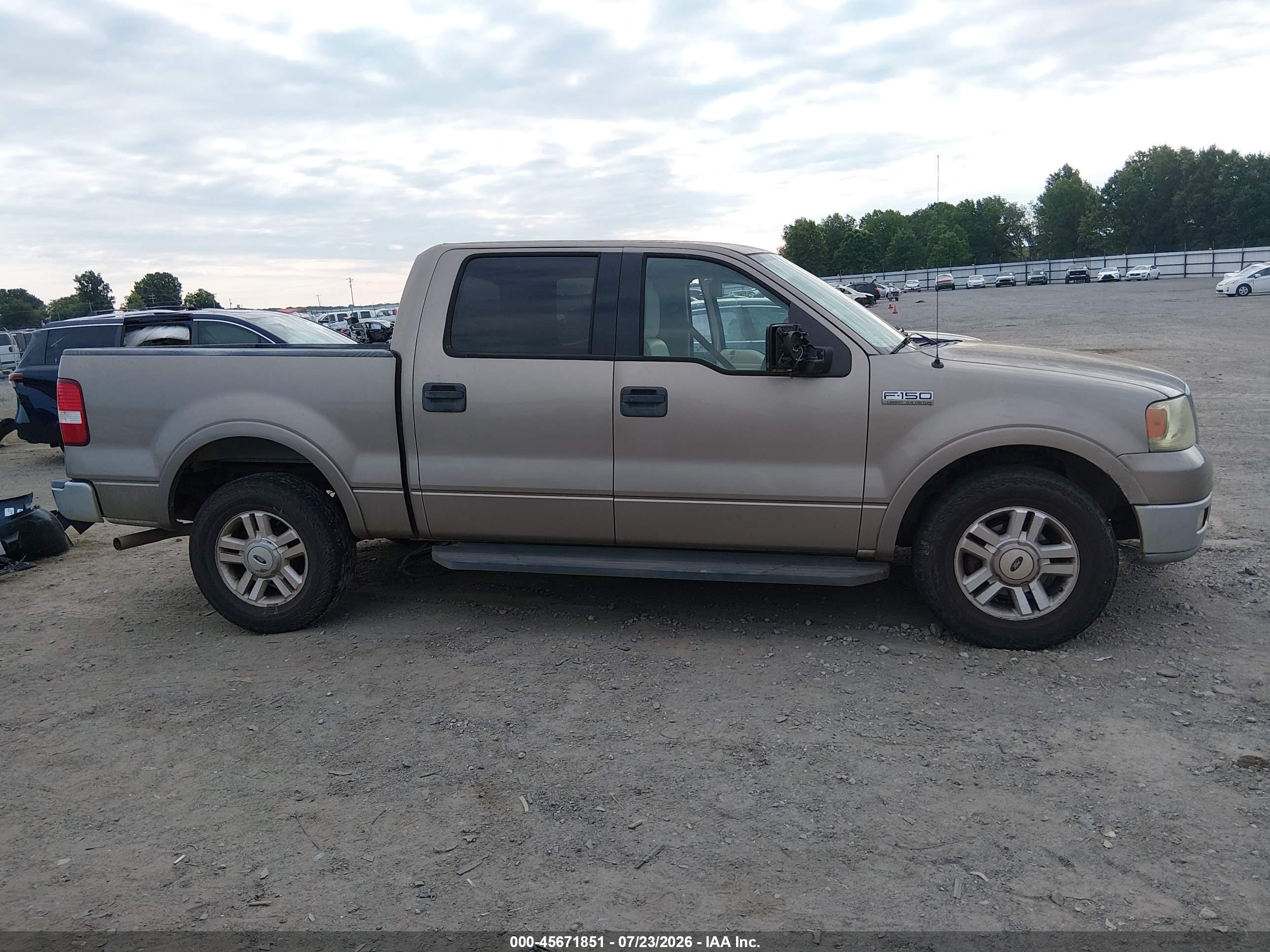 2004 Ford F-150 Lariat/xlt Beige vin: 1FTPW12544KC03026