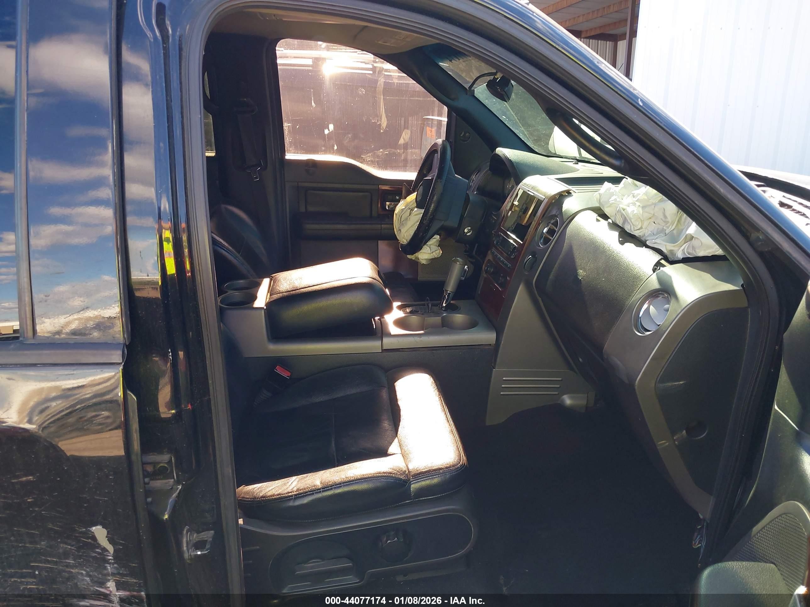 2005 Ford F-150 Lariat/xlt Black vin: 1FTPW12545FA50464