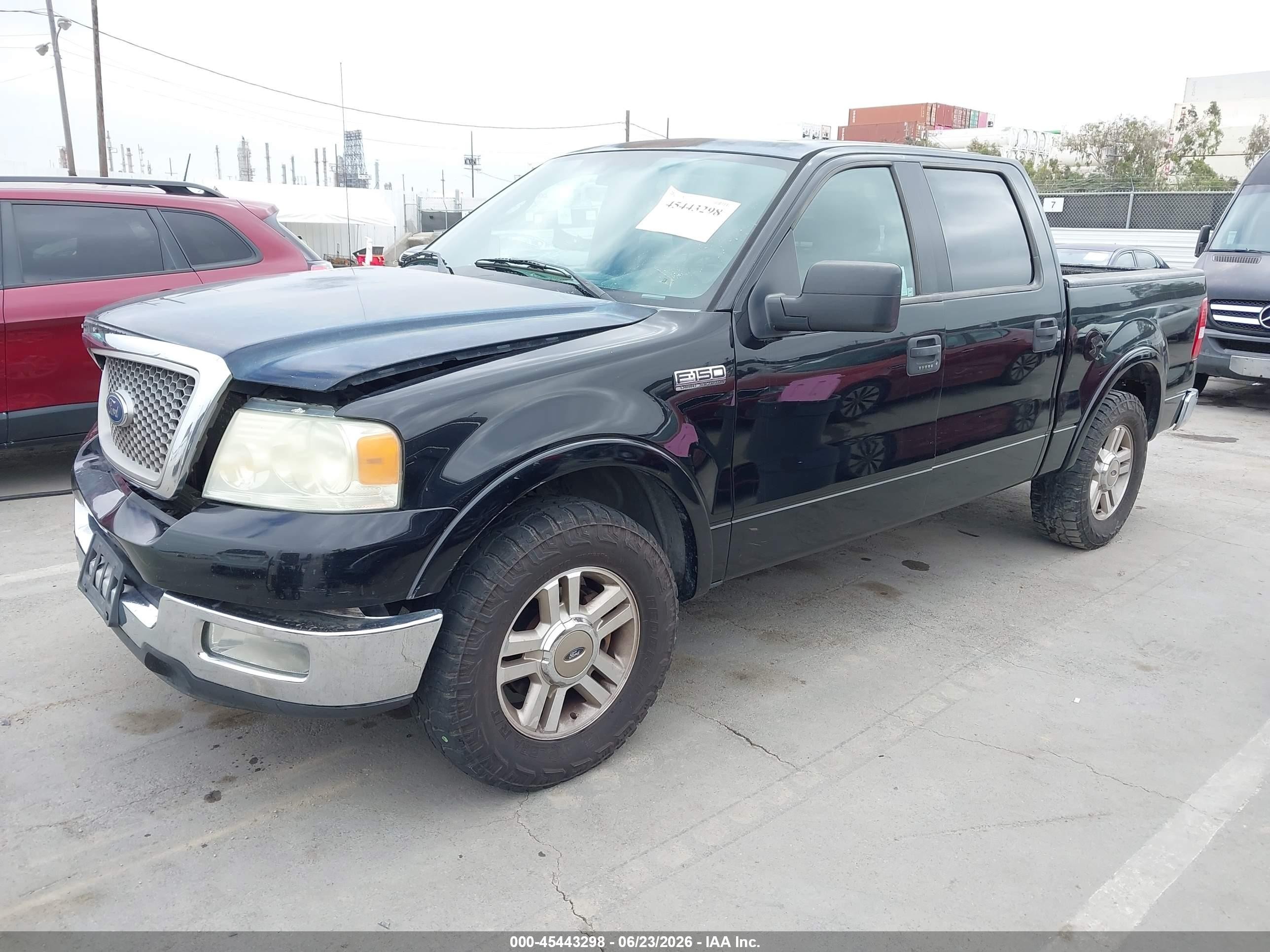 2005 Ford F-150 Lariat/xlt Black vin: 1FTPW12545FB41203