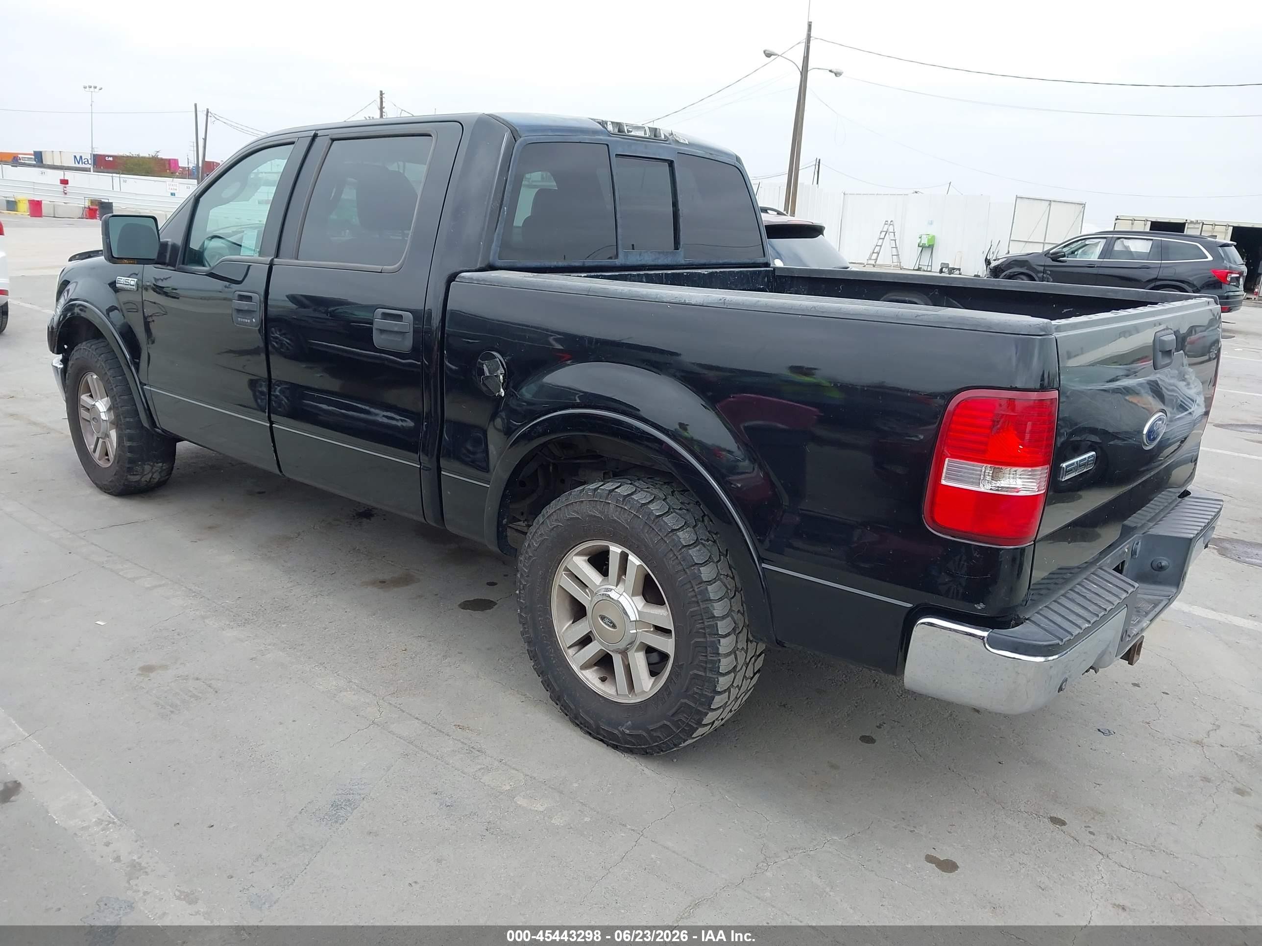 2005 Ford F-150 Lariat/xlt Black vin: 1FTPW12545FB41203