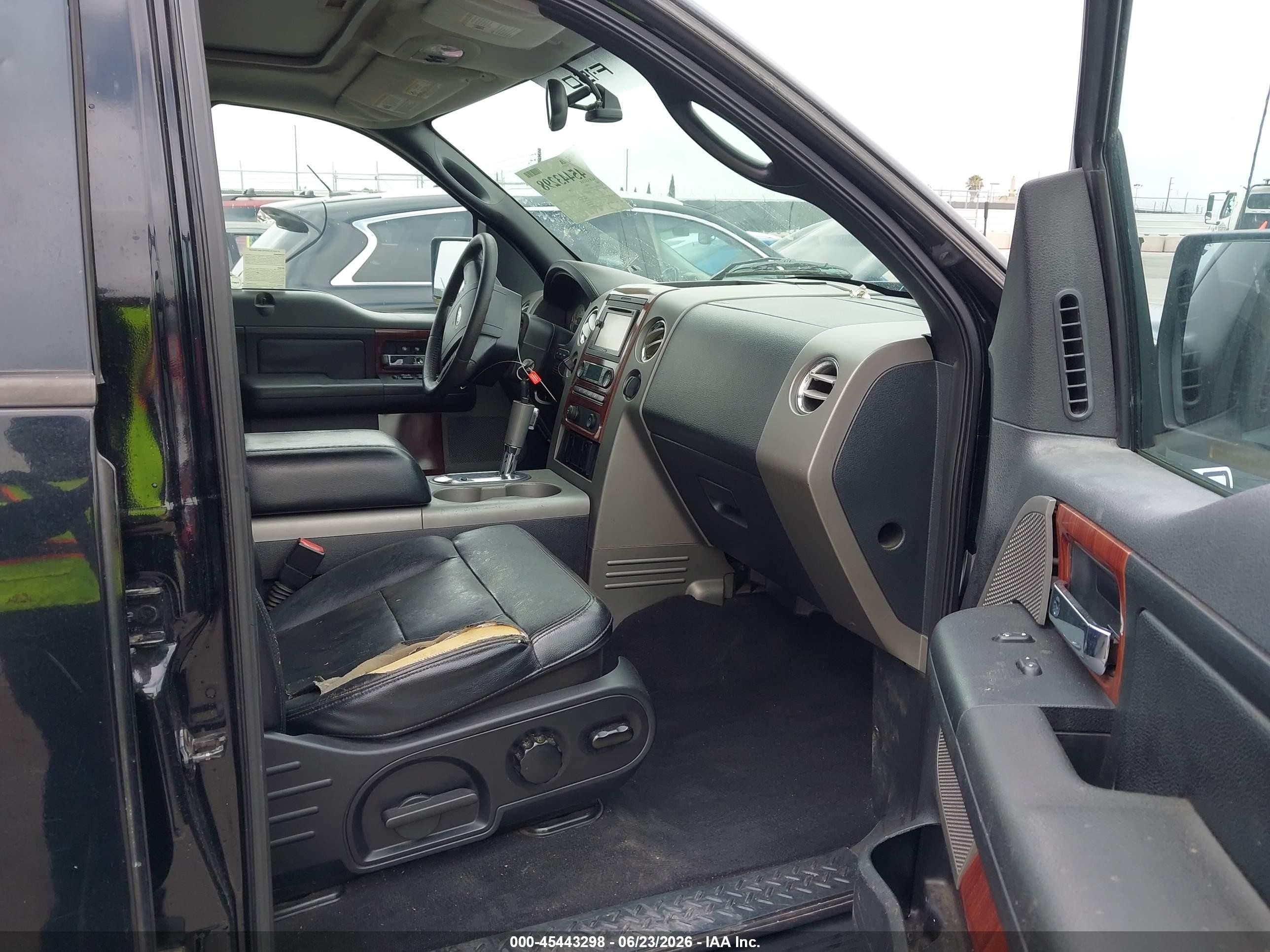 2005 Ford F-150 Lariat/xlt Black vin: 1FTPW12545FB41203