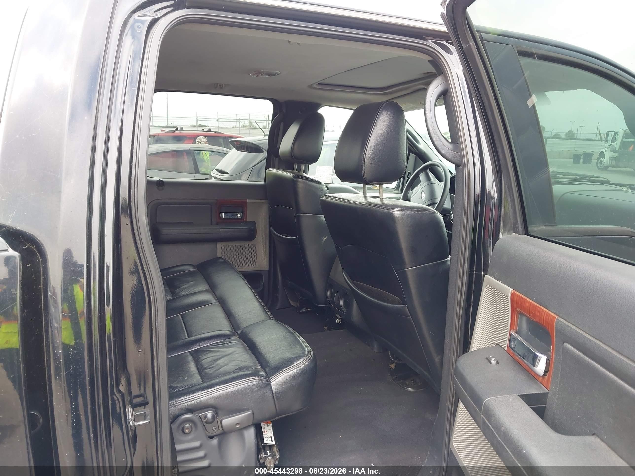 2005 Ford F-150 Lariat/xlt Black vin: 1FTPW12545FB41203