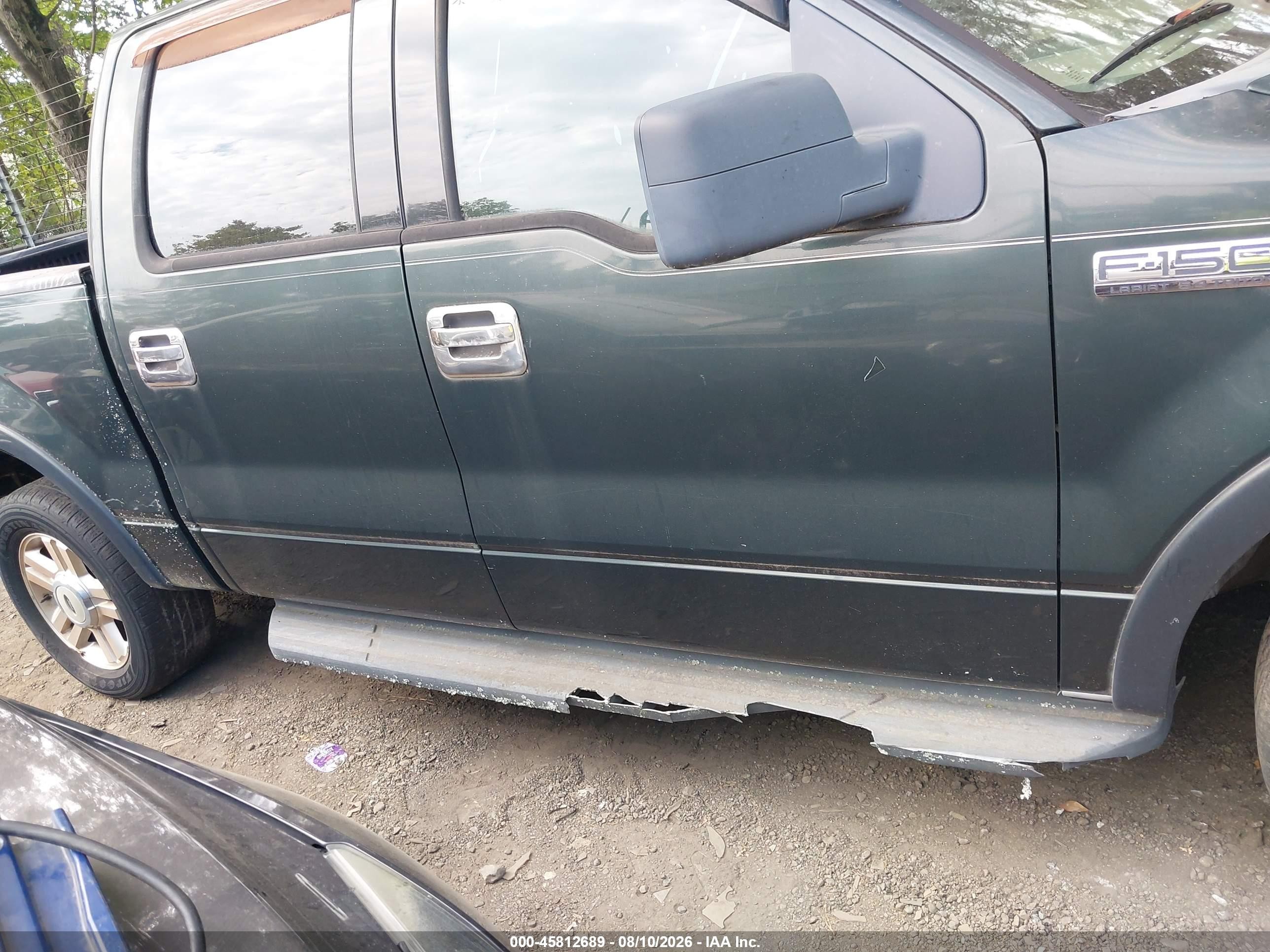 2004 Ford F-150 Lariat/xlt Green vin: 1FTPW12554FA28942