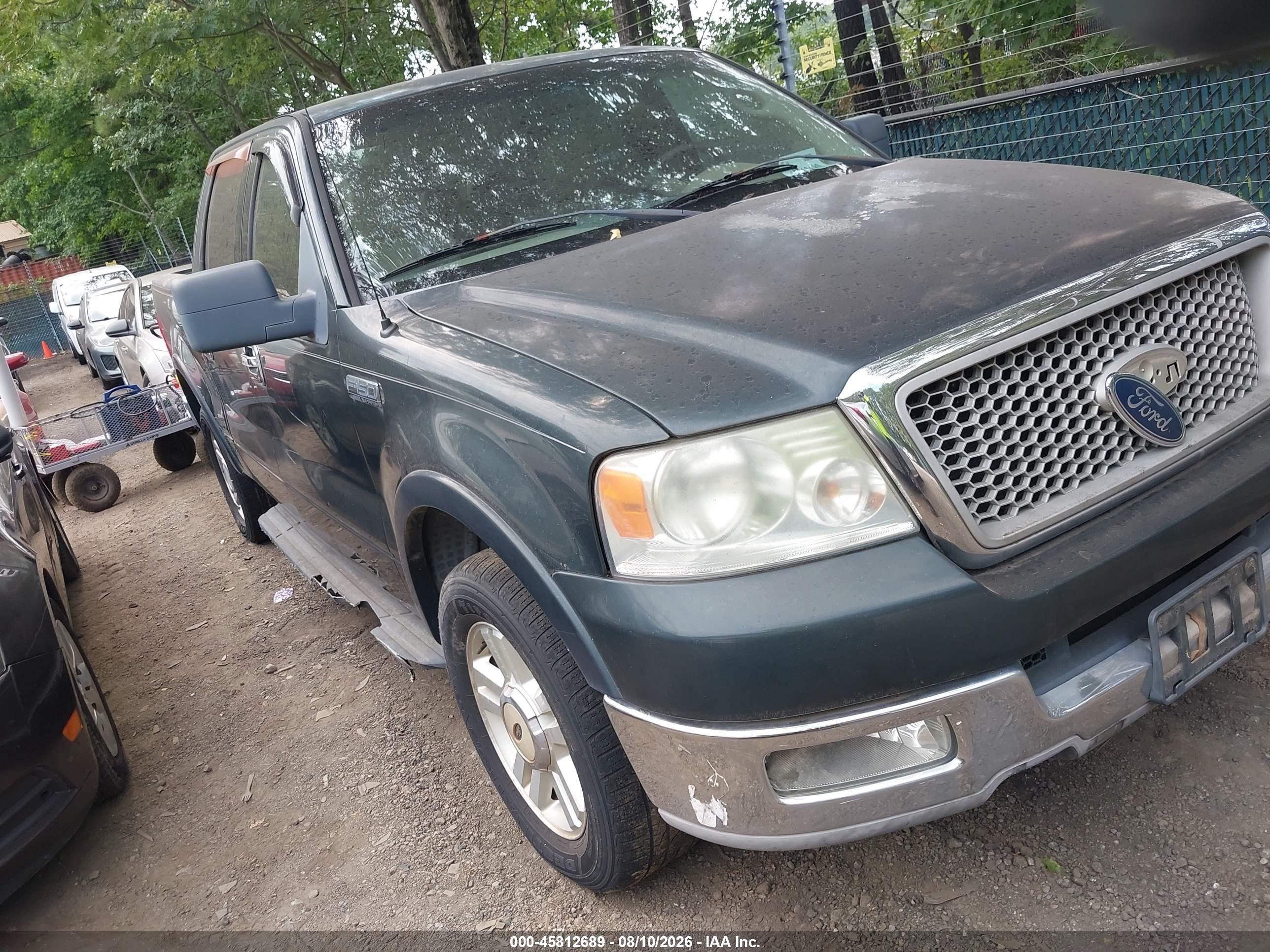 2004 Ford F-150 Lariat/xlt Green vin: 1FTPW12554FA28942
