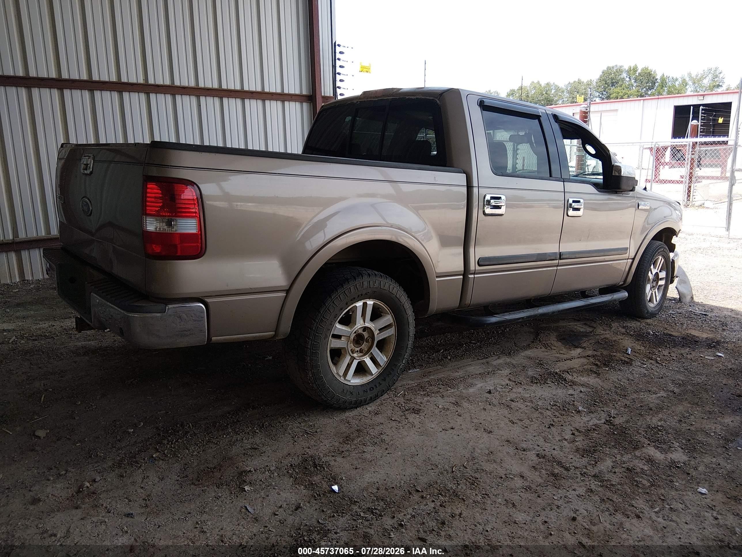 2004 Ford F-150 Lariat/xlt Champagne vin: 1FTPW12554KB72126