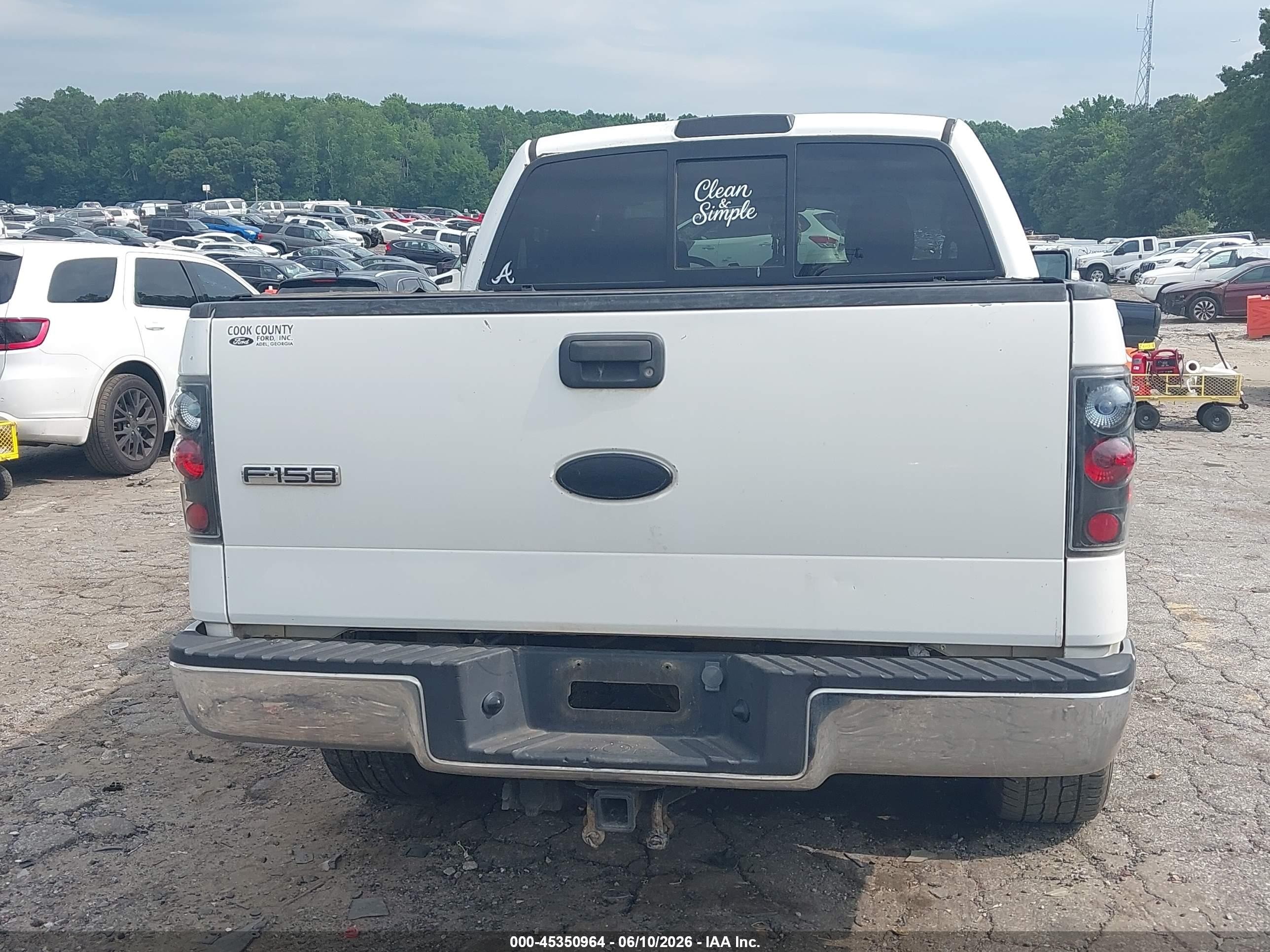 2005 Ford F-150 Lariat/xlt White vin: 1FTPW12555FA68195